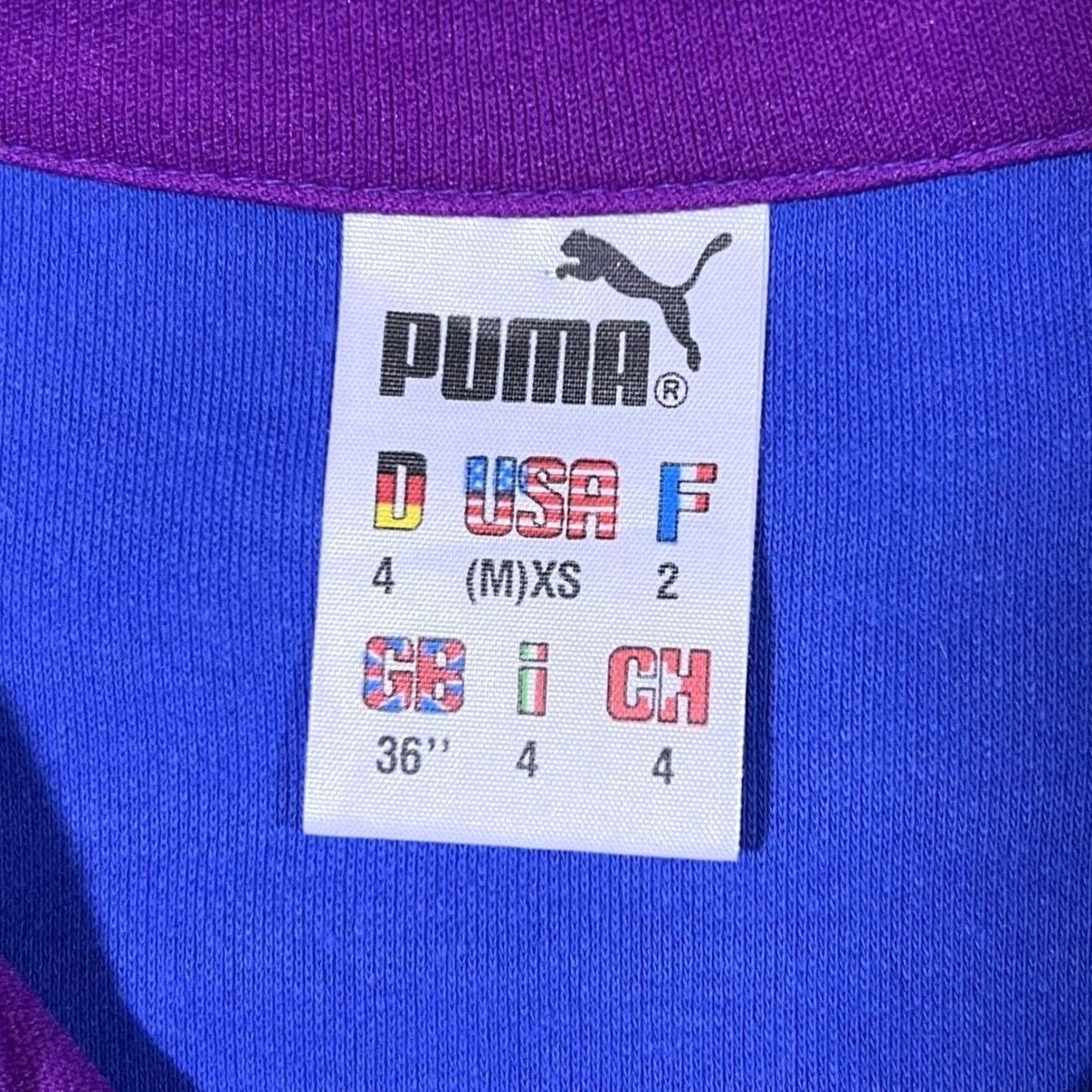 Puma VINTAGE Puma Tracksuit Track Jacket Women S Blue Purple Green Colour Block 90s Stadium Size S / US 4 / IT 40 - 4 Thumbnail