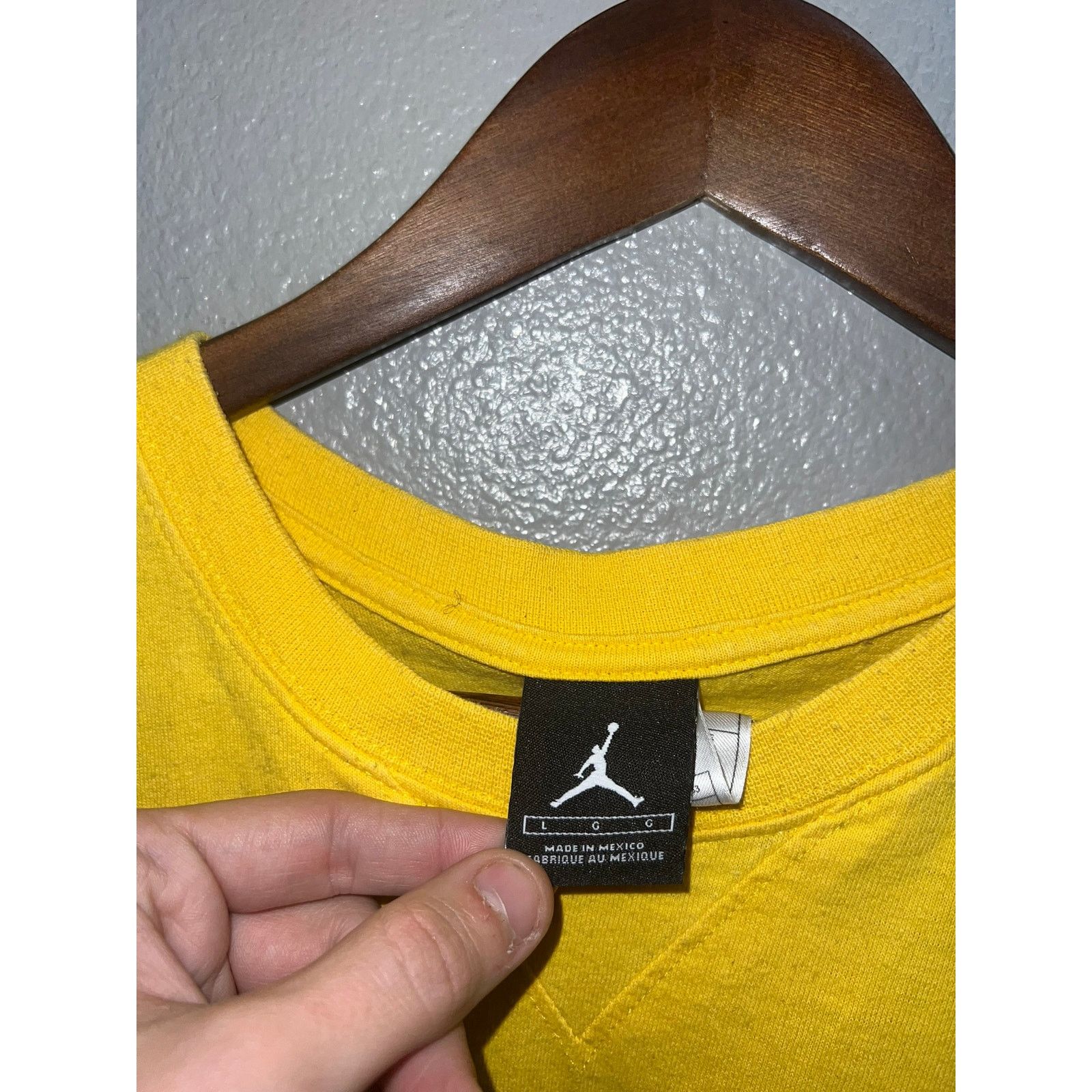 Jordan Brand Nike Air Jordan Shirt AF1 Air Fusion 1 Promo Yellow Tee L Size US L / EU 52-54 / 3 - 6 Thumbnail