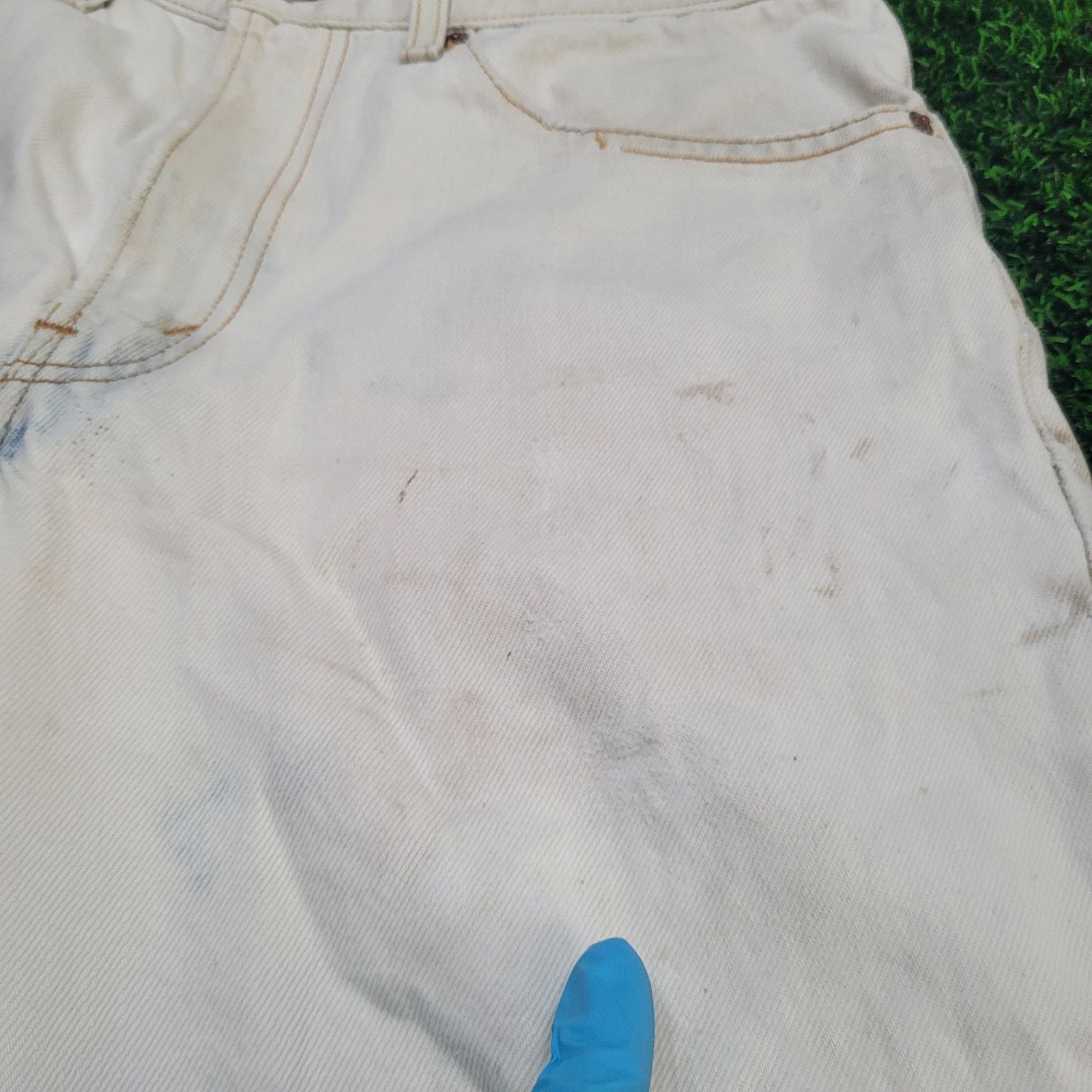 Levi's Y2K Style Levis Jorts Mens 32 Thrashed Painter Destroyed Size US 32 / EU 48 - 3 Thumbnail
