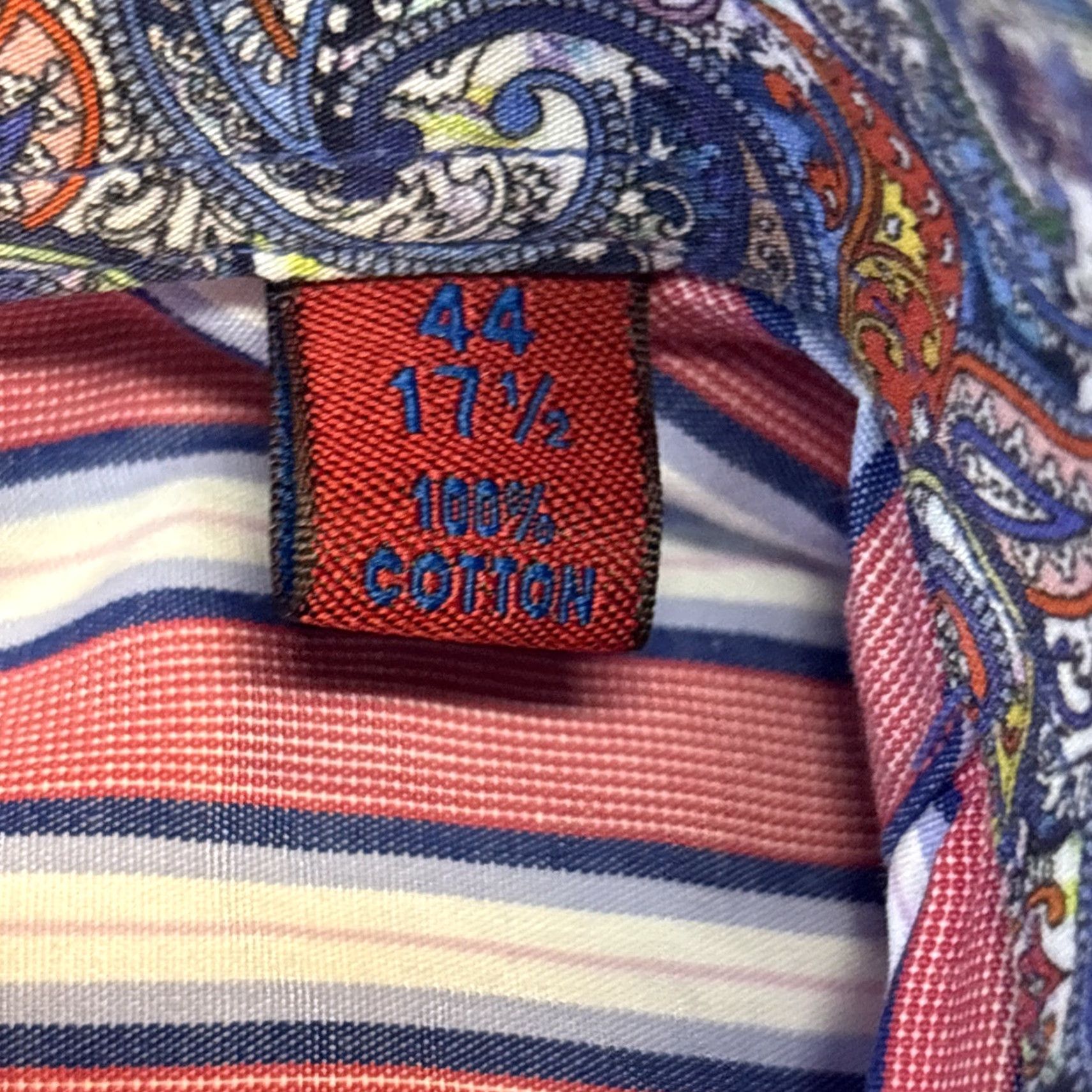 Robert Graham Robert Graham Shirt Mens 44 Pink White Striped Button-Up Collared Contrast Trim Long Sleeve Size US XXL / EU 58 / 5 - 3 Thumbnail