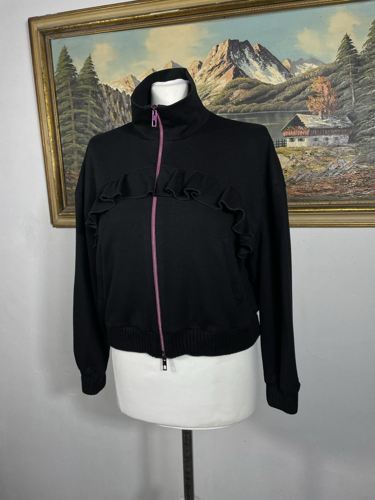 Moschino × Vintage Monogram Vintsge Y2k Crewneck Sweater Jumper Knitwear Luxury Size S / US 4 / IT 40 - 2 Thumbnail