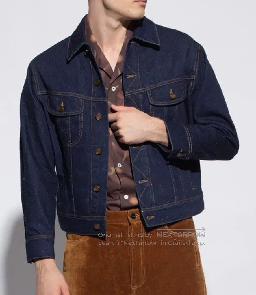 Saint Laurent Paris Saint Laurent Dark Blue Denim Jacket. Size US S / EU 44-46 / 1 - 1 Thumbnail