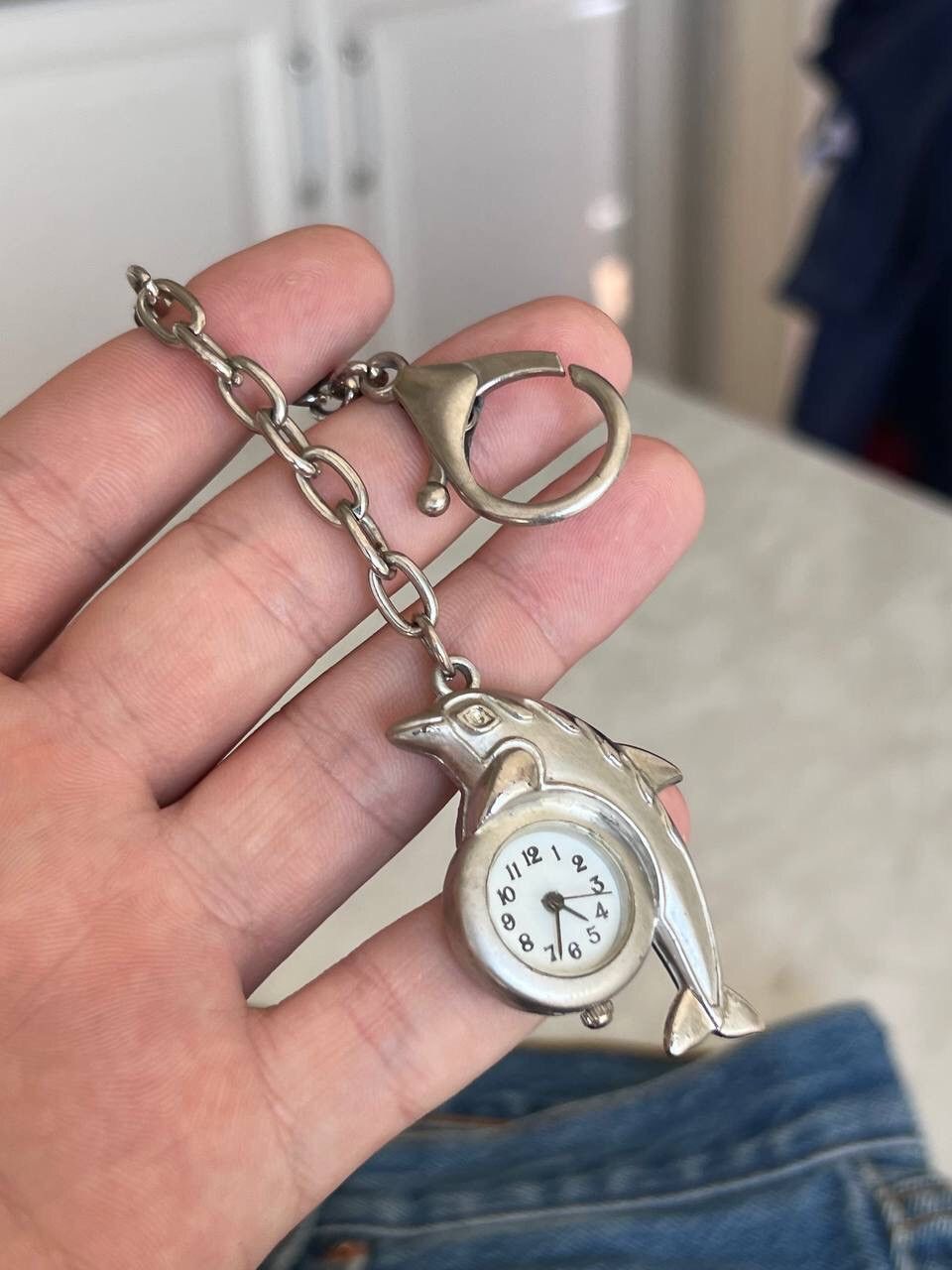 Japanese Brand × Vintage Vintage Delphine 🐬 Japanese style futuristic Steel Watch Size ONE SIZE - 8 Thumbnail