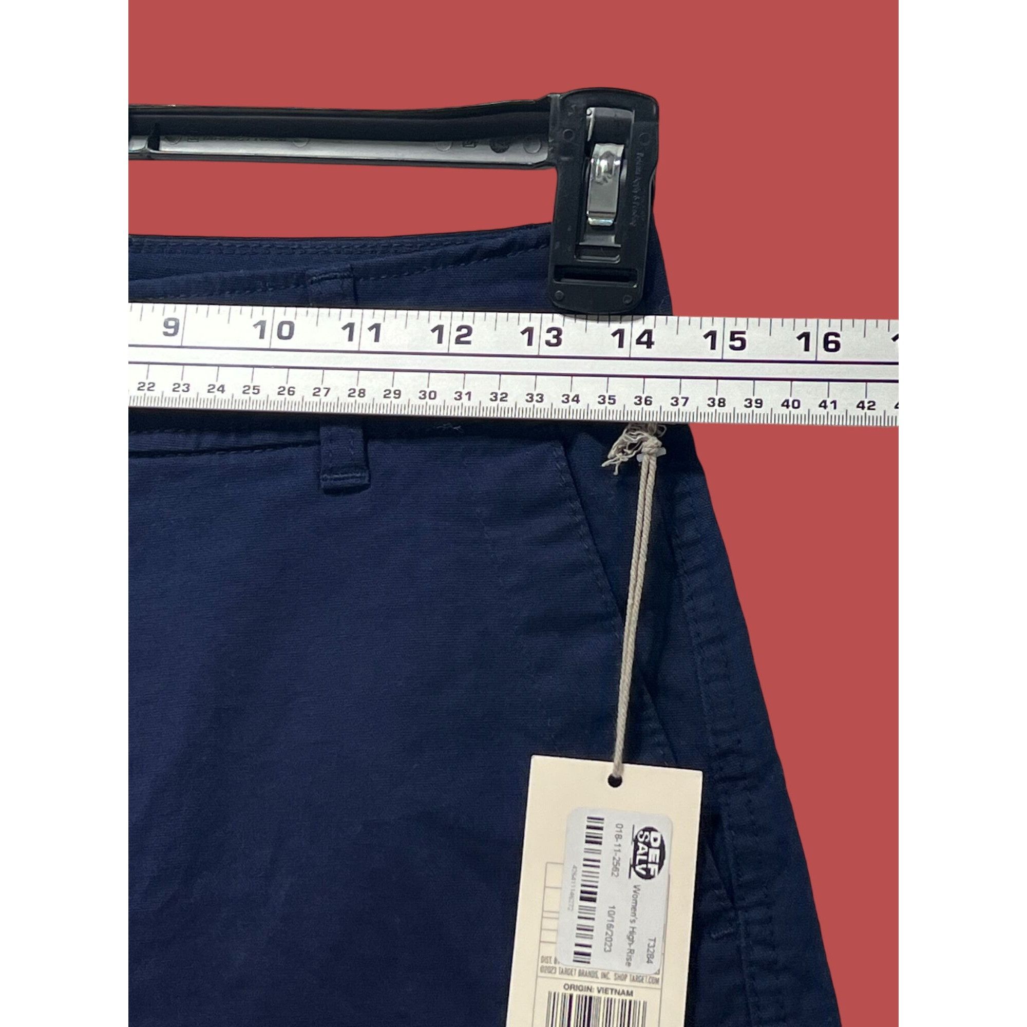 Other A New Day - Women's High - Rise Everyday Shorts - Navy Blue Size 27" / US 4 / IT 40 - 4 Thumbnail