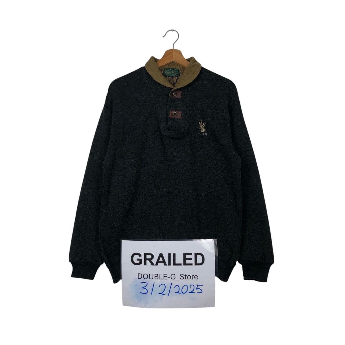 Japanese Brand 📌Vintage Craft Movie Nature Collar College Sweatshirt Size US M / EU 48-50 / 2 - 1 Thumbnail