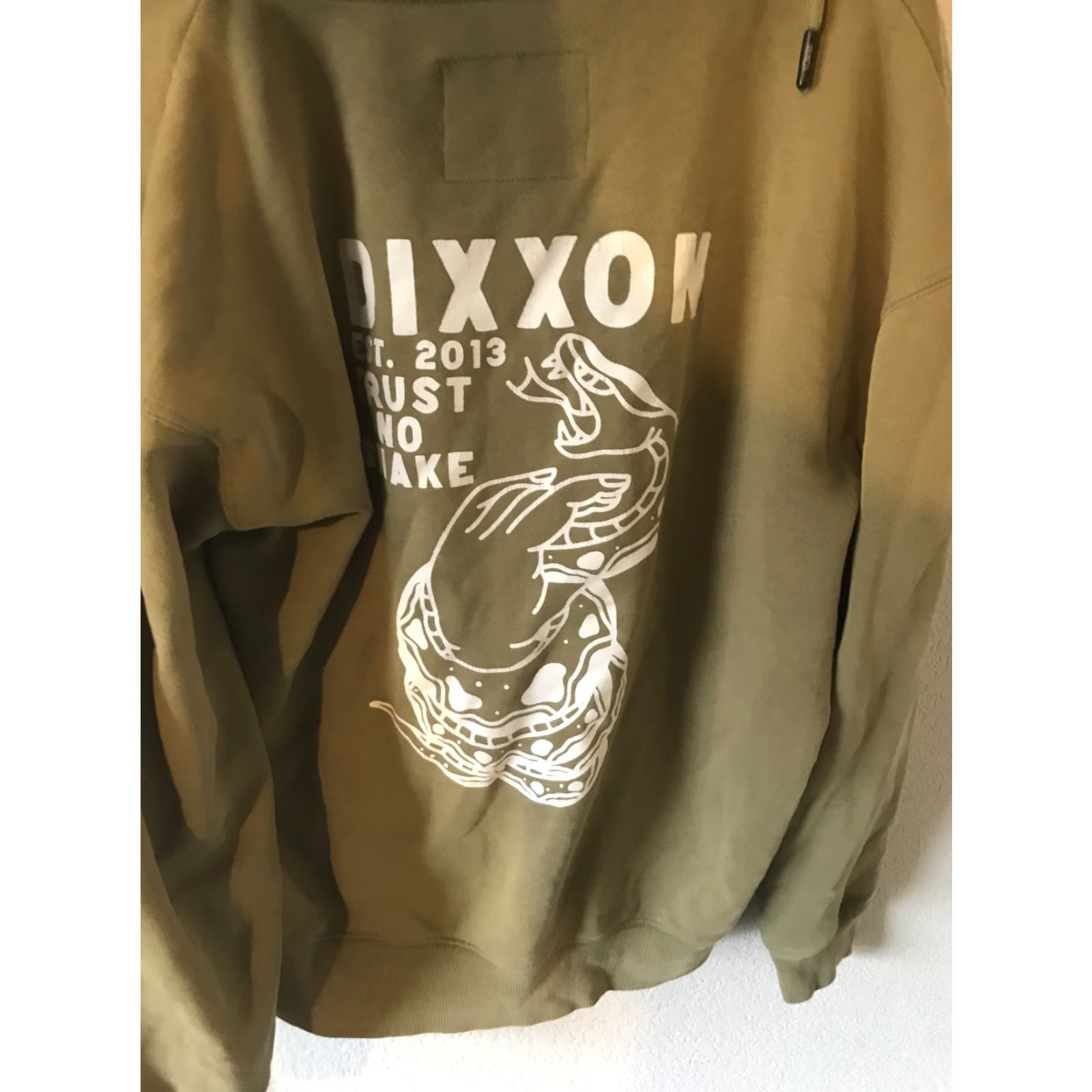 Vintage Dixxon FULL ZIP Hoodie Mens S Green Flannel Graphic Print Hooded Pockets Zip Cotton Polyester Size US S / EU 44-46 / 1 - 5 Thumbnail