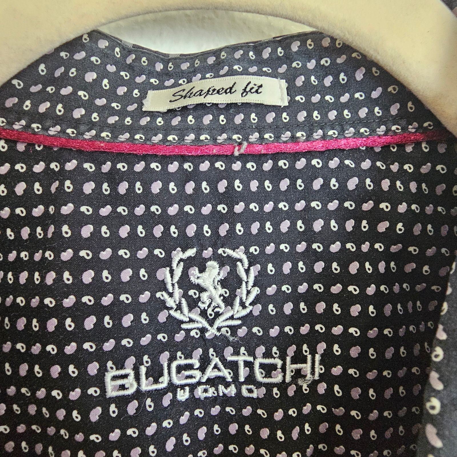 BUGATCHI Bugatchi Mens Geometric Button Shirt Sz XL Shaped Fit Coreer Size US L / EU 52-54 / 3 - 6 Thumbnail