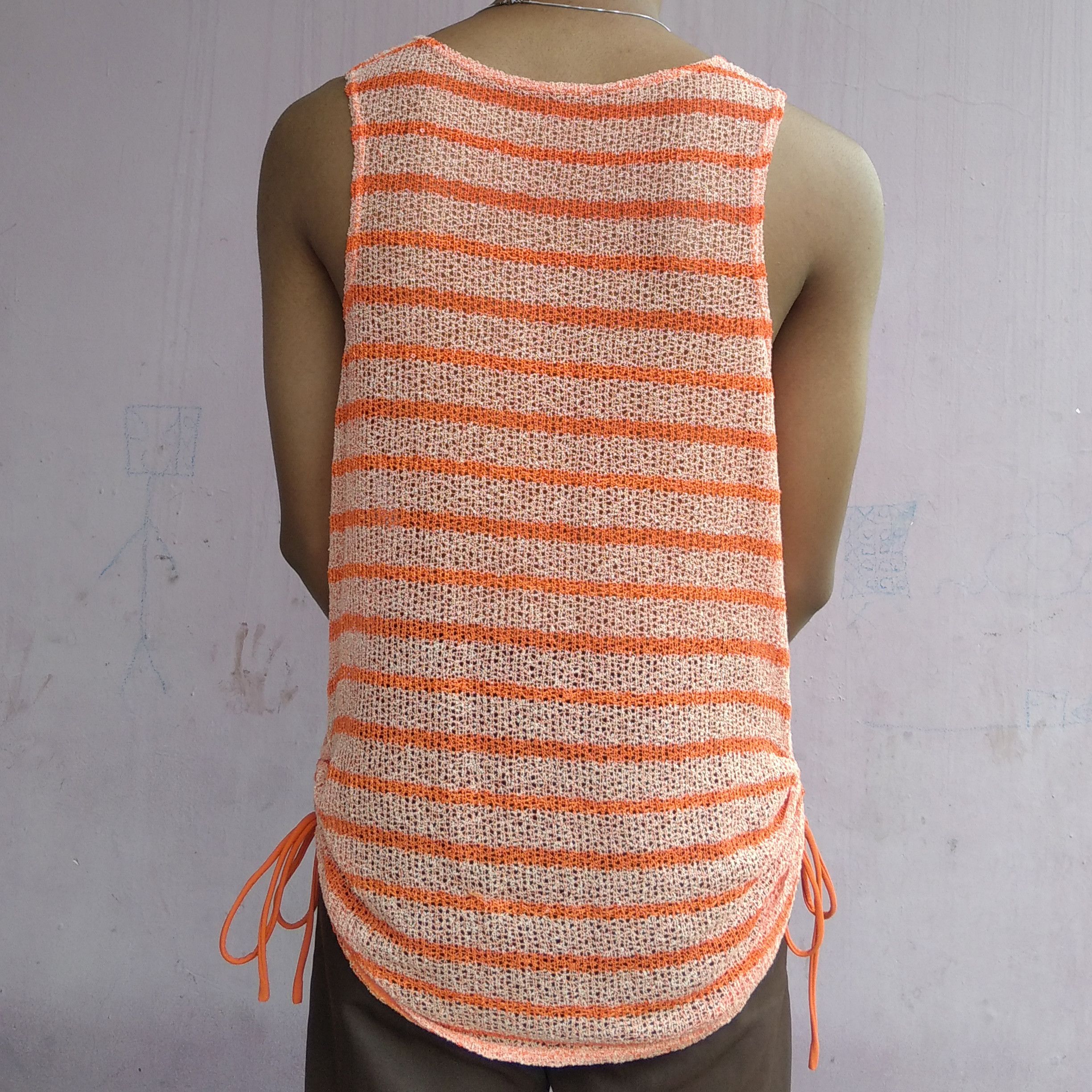 Hysteric Glamour Vintage Y2K ARNOLD PALMER Stripe Mesh Rope Tanktop Size US M / EU 48-50 / 2 - 2 Thumbnail