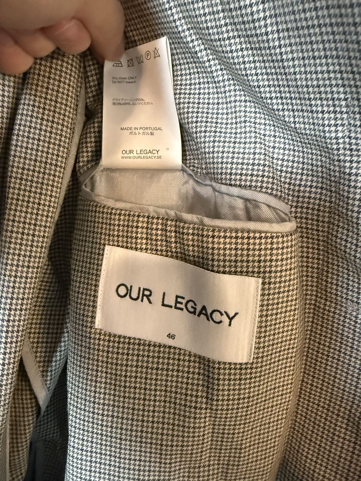 Our Legacy Our Legacy Wool Houndstooth Trench Size US S / EU 44-46 / 1 - 3 Thumbnail