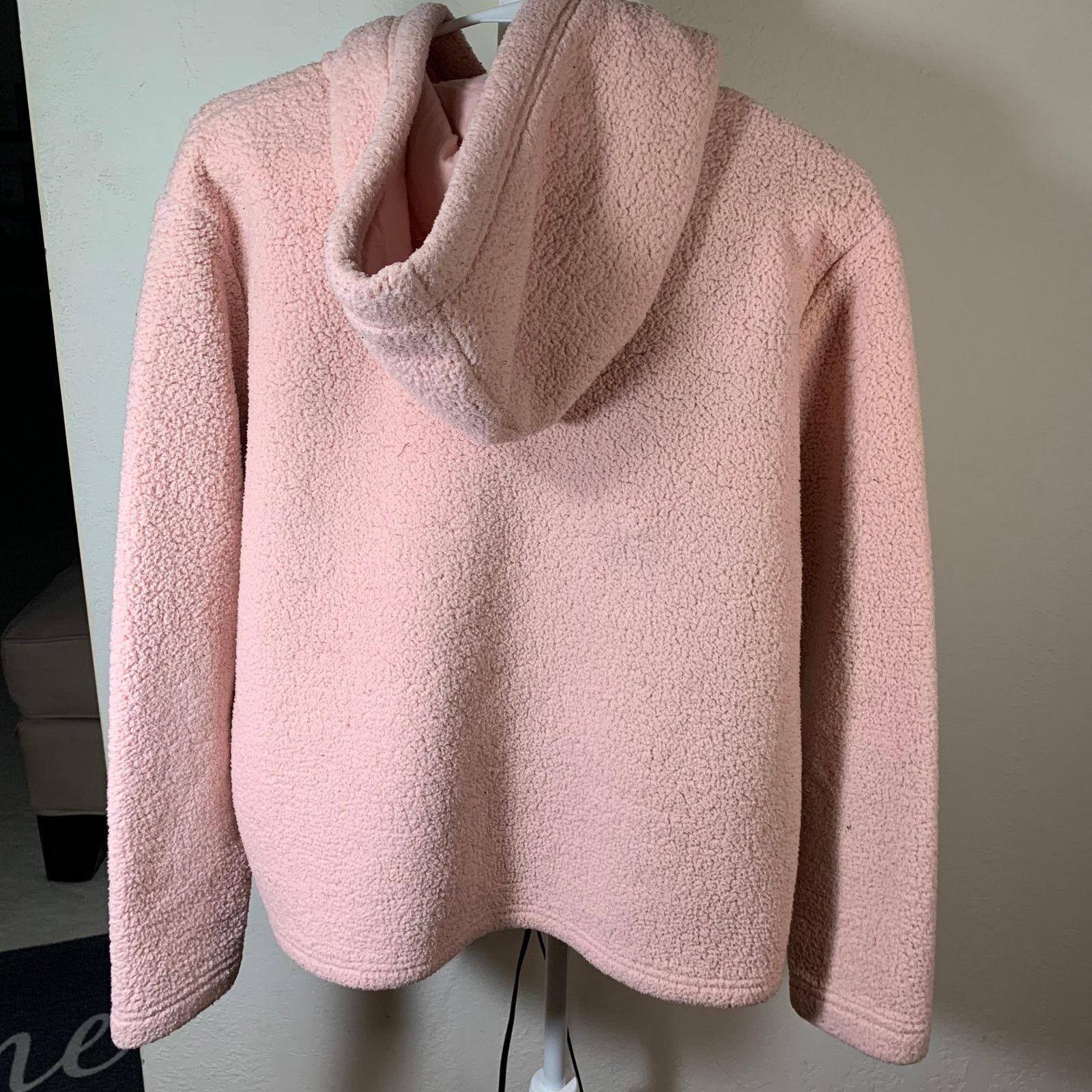 Fila FILA Pink Sherpa Pullover Women’s Hoodie Size L Size L / US 10 / IT 46 - 6 Thumbnail