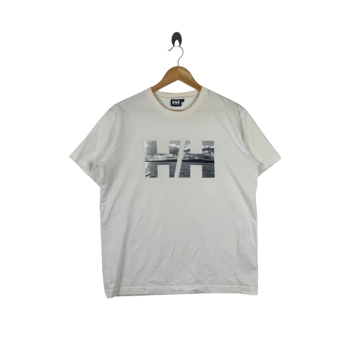 Helly Hansen HELLY HANSEN Sailing Gear Wide Ocean HH Logo Tee Shirt Size US L / EU 52-54 / 3 - 1 Thumbnail