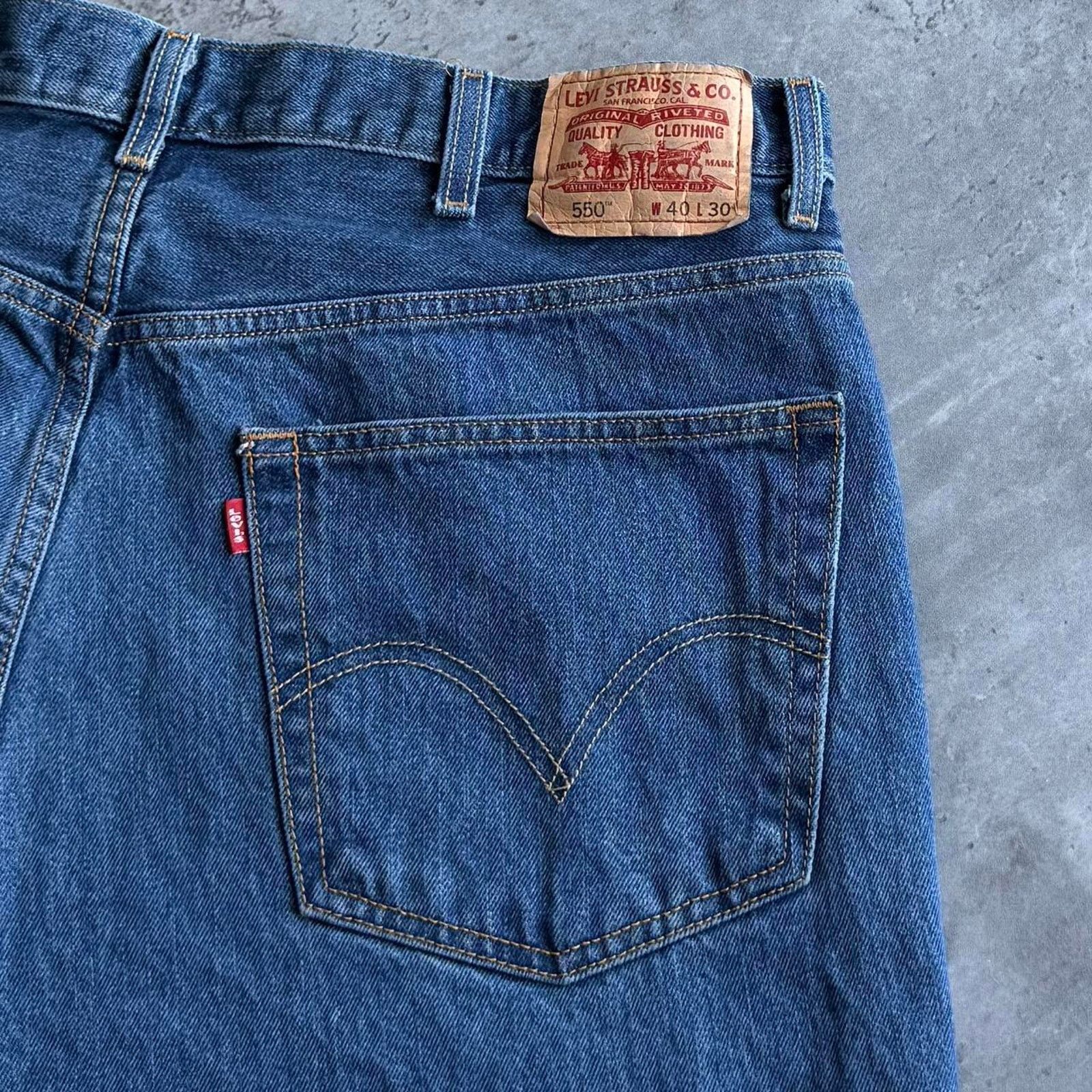 Levi's × Levi's Vintage Clothing × Vintage Vintage Y2K Levi’s 550 Relaxed Fit Essential Denim Jeans Size US 40 / EU 56 - 3 Thumbnail