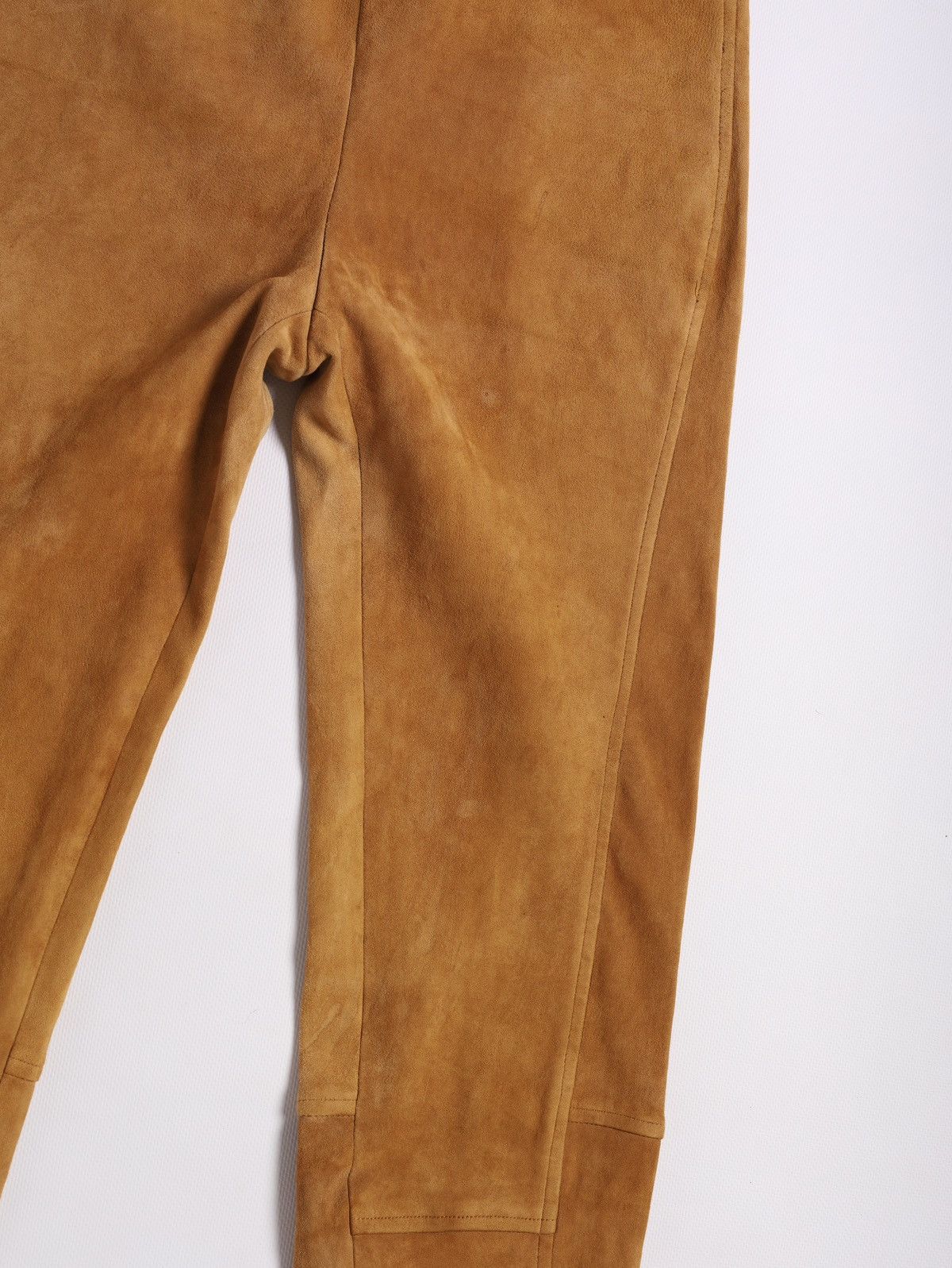 Polo Ralph Lauren Ralph Lauren Suede Brown Soft Leather Pants Size 26" / US 2 / IT 38 - 4 Thumbnail