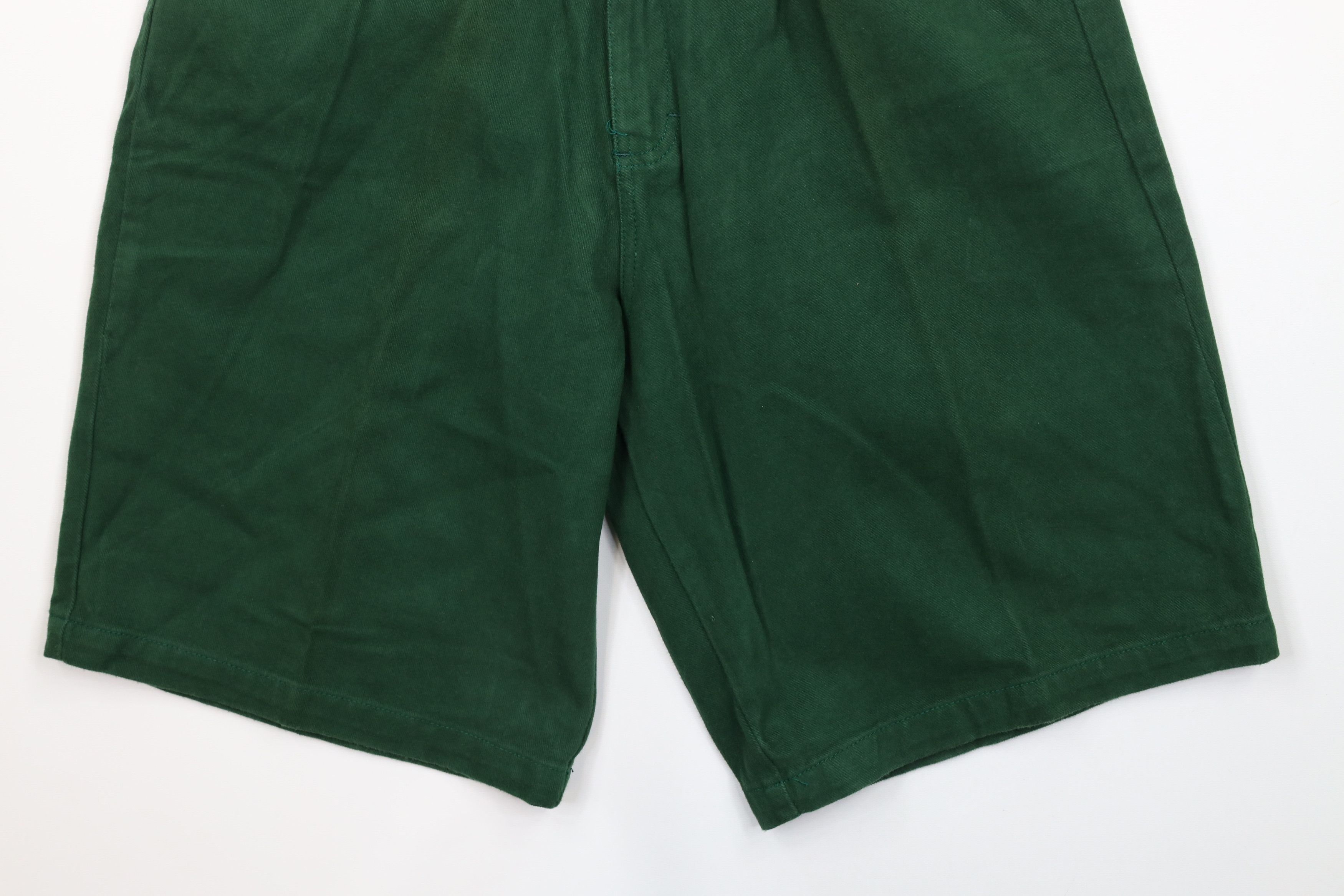 Vintage Deadstock Vintage 90s Streetwear Denim Shorts Jorts Green Size US 31 - 4 Thumbnail