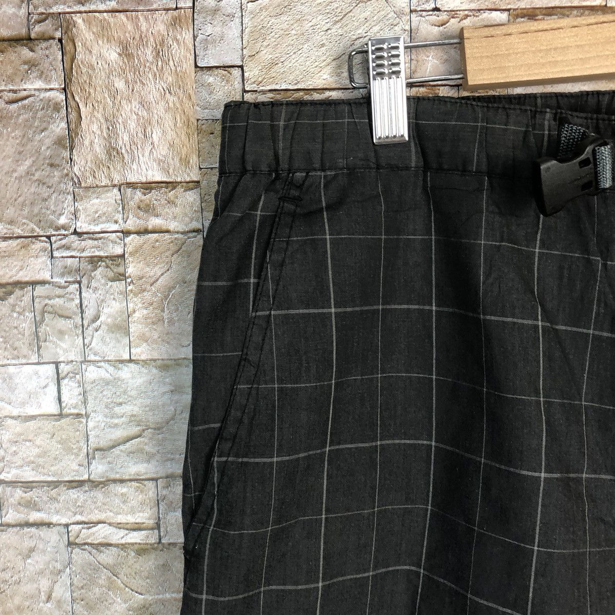 Japanese Brand Cinema Black Checkred Cargo Multipocket Pants #A319 Size US 31 - 8 Thumbnail