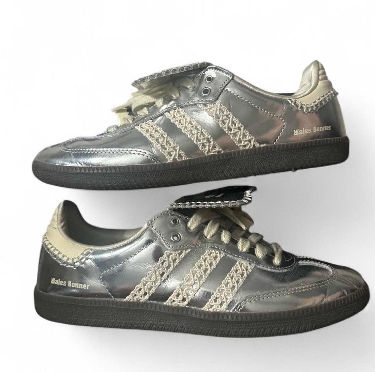 adidas gazelle silver green womens Adidas Samba Wales Bonner Silver