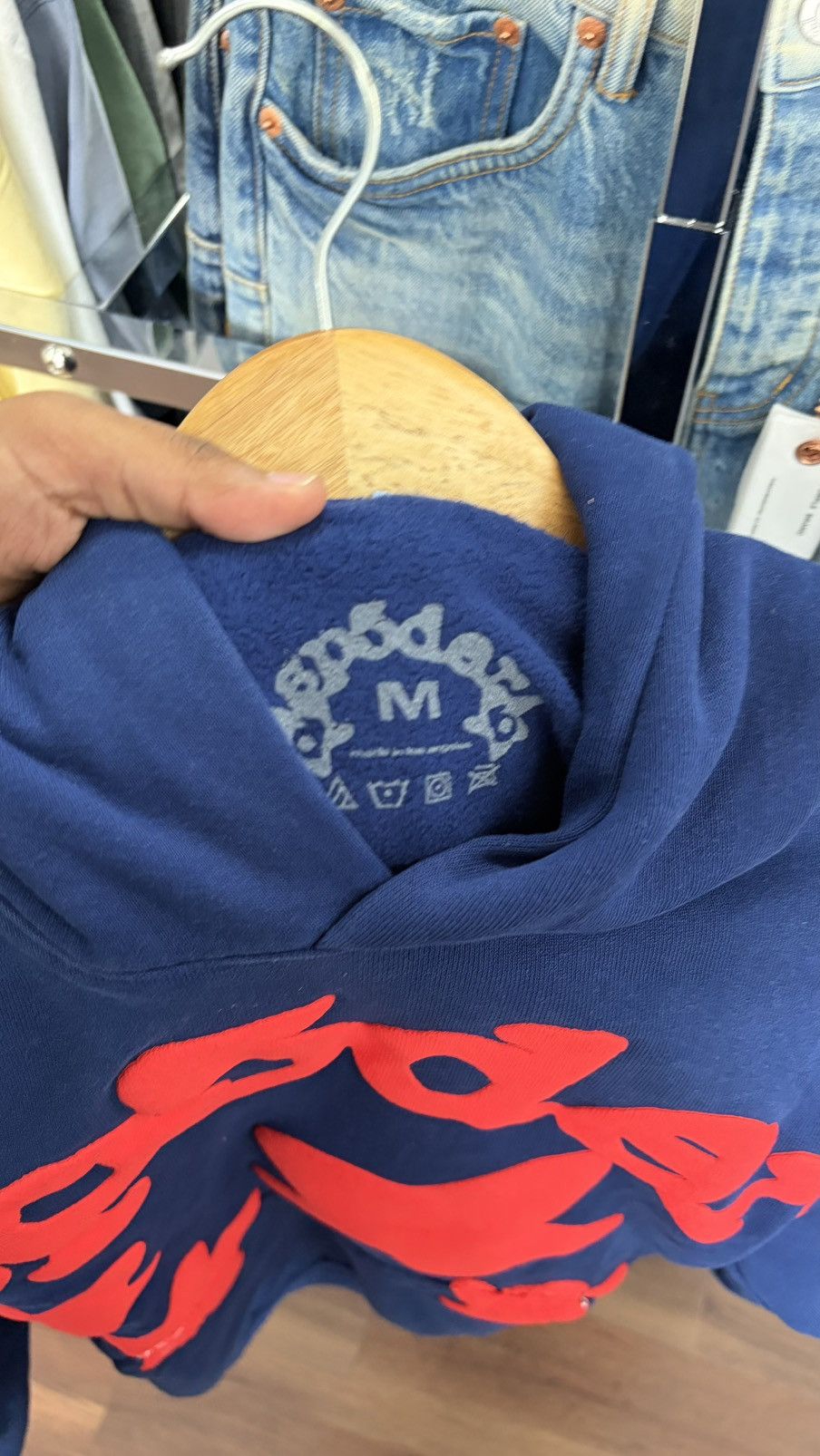 Sp5der Sp5der Beluga Hoodie Navy Size US M / EU 48-50 / 2 - 3 Thumbnail