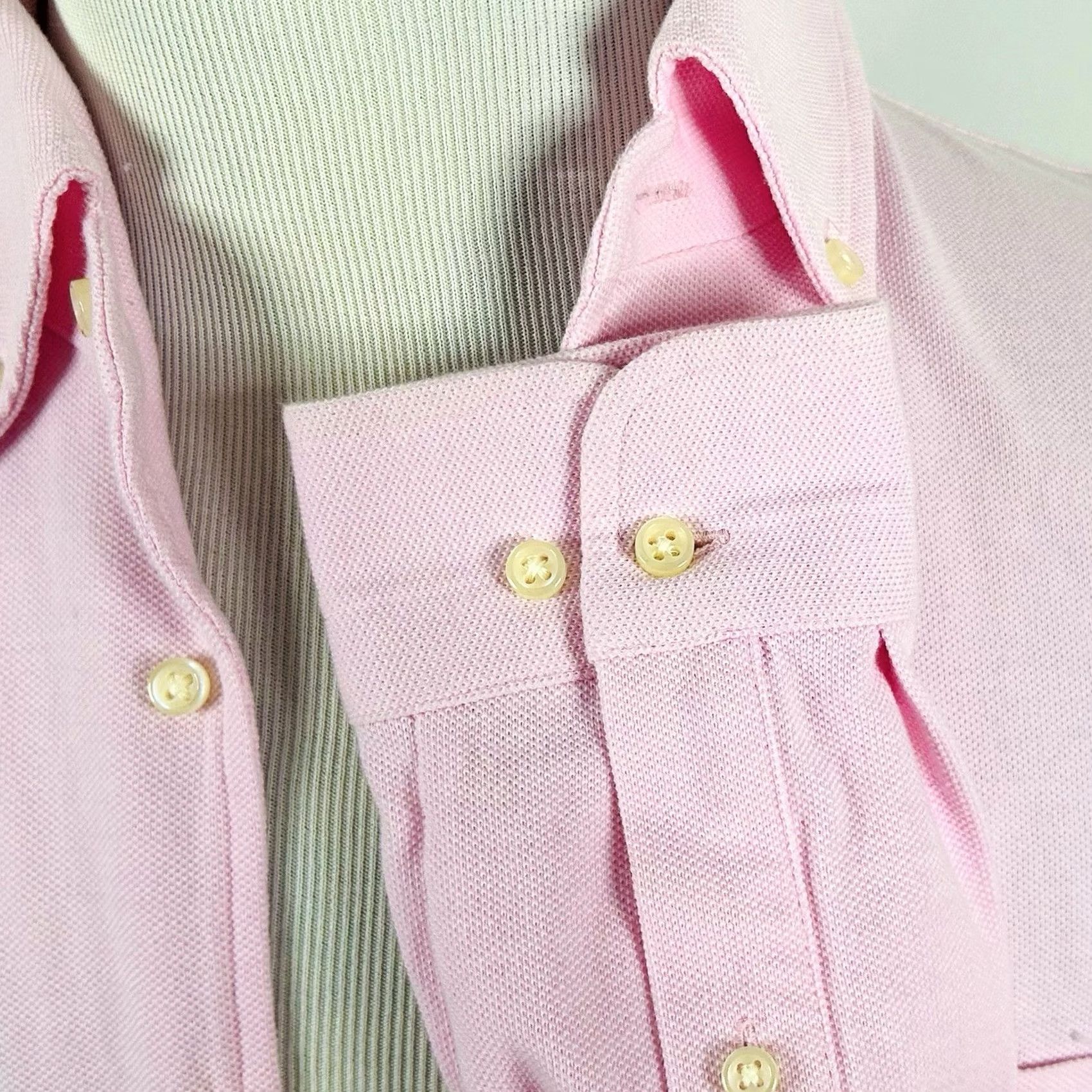Brooks Brothers Brooks Brothers Performance Knit Shirt Pink Small 100% Cotton Original Fit Mens Size US S / EU 44-46 / 1 - 4 Thumbnail