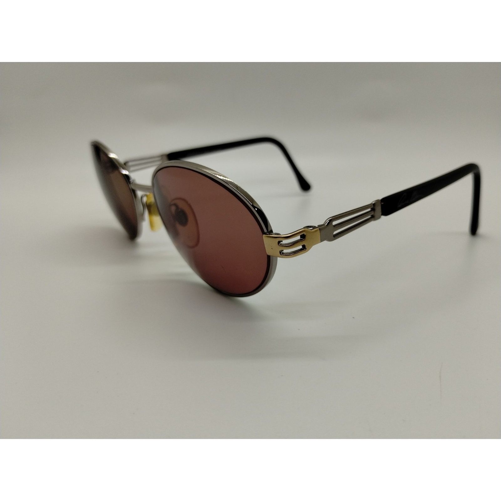 Anne Klein Anne Klein Eyeglass Frames 2002 Gunmetal Gray Frame Size ONE SIZE - 4 Thumbnail