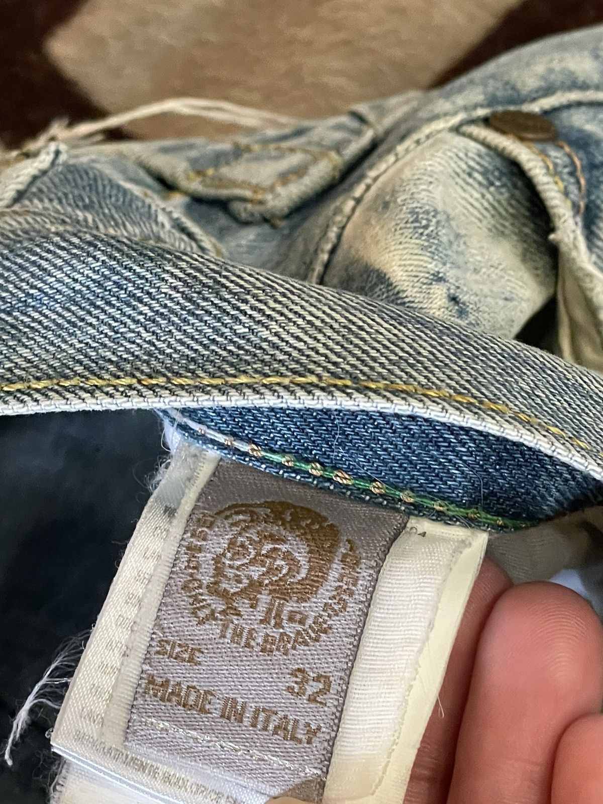 Diesel × Vintage Diesel Y2K Distressed Vintage 90s Baggy Jeans Size US 32 / EU 48 - 20 Thumbnail