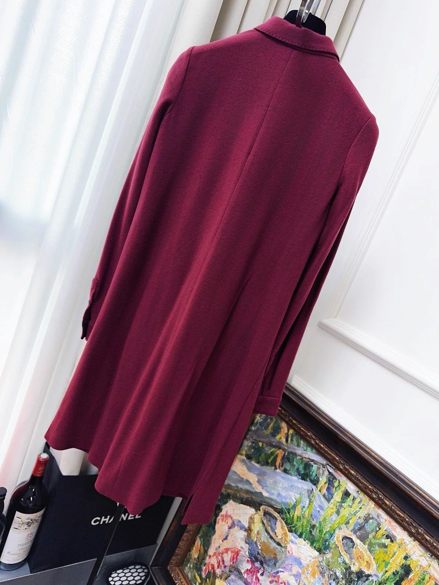 Loro Piana Loro Piana burgundy shirt dress 40 Size M / US 6-8 / IT 42-44 - 2 Thumbnail