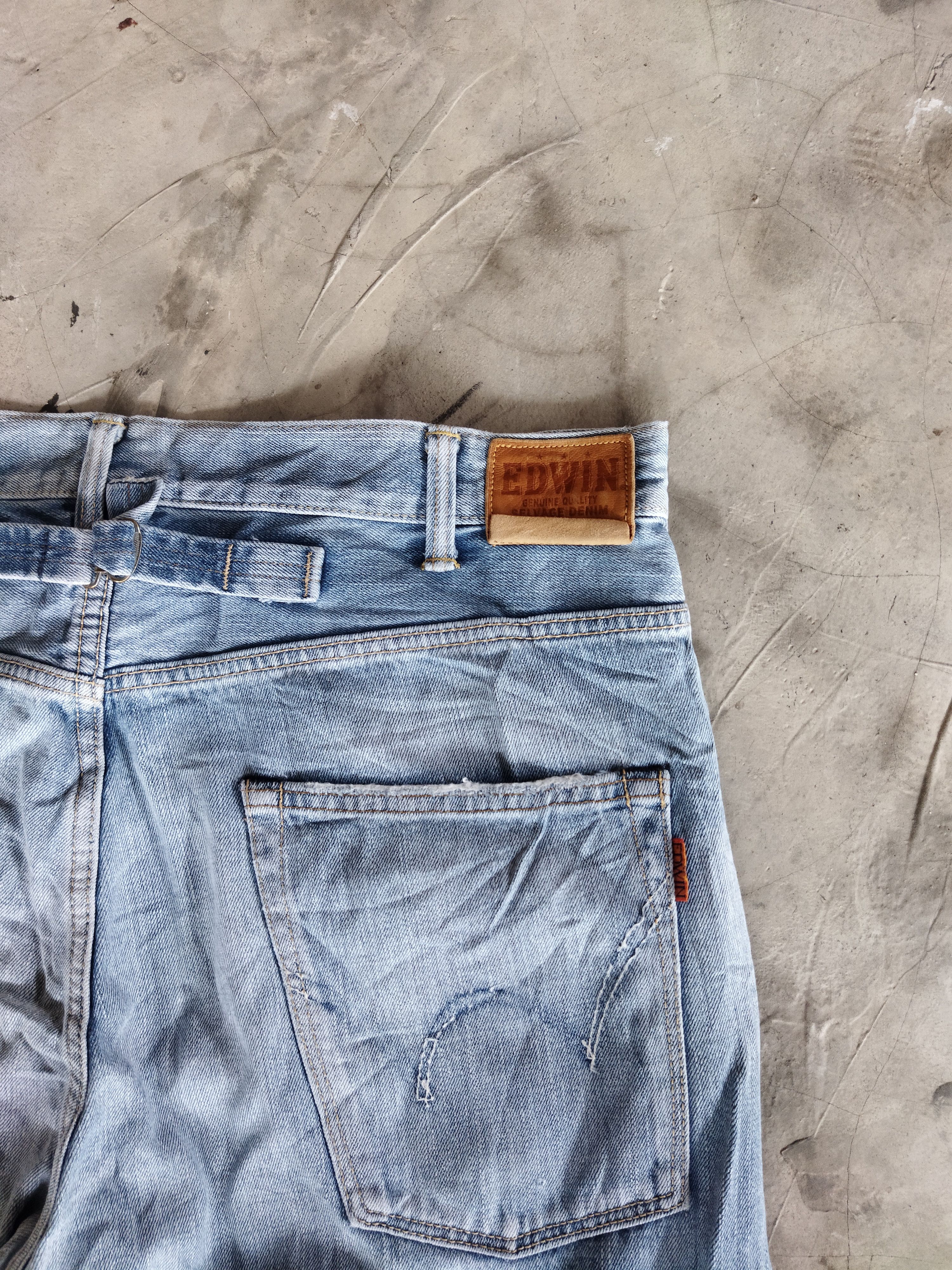 Edwin × Vintage VINTAGE EDWIN FADED BLUE JEANS PANTS Size US 40 / EU 56 - 10 Thumbnail