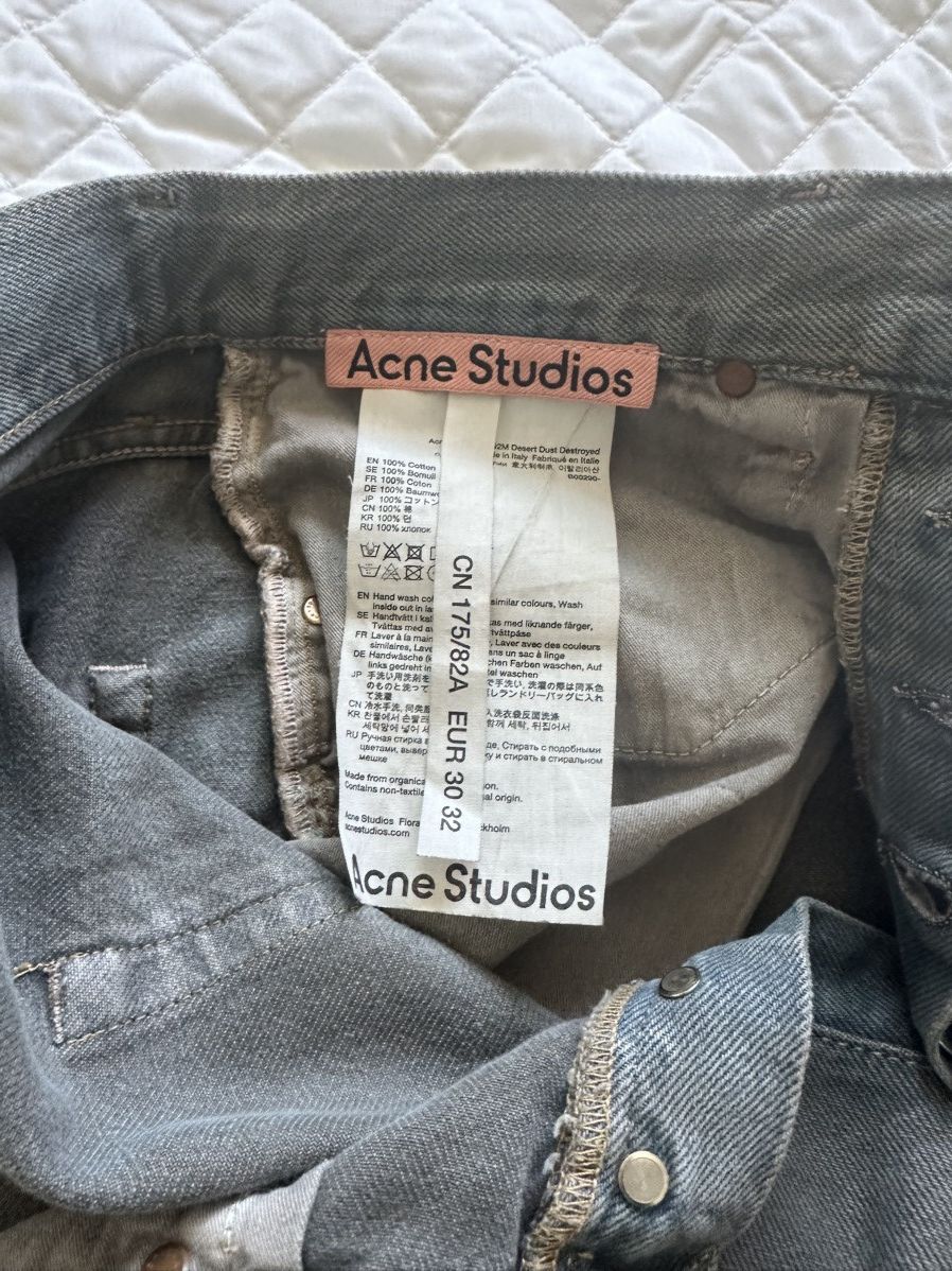 Acne Studios Acne Studios 1992m Desert Dust Destroyed Flared Denim Size US 30 / EU 46 - 6 Thumbnail
