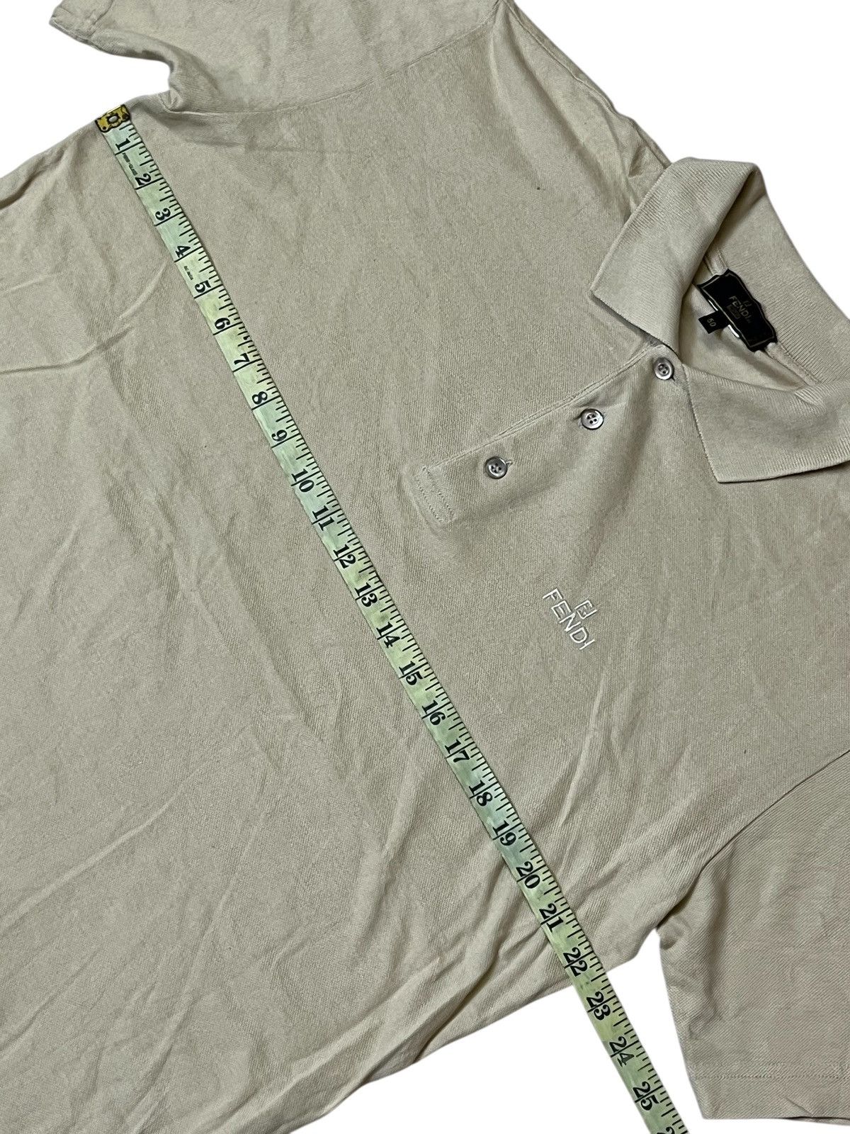 Fendi Vintage FENDI made in italy polo shirt Size US L / EU 52-54 / 3 - 9 Thumbnail