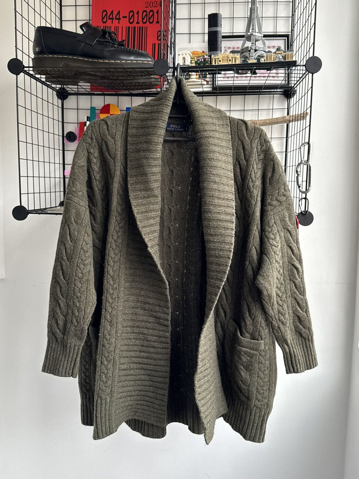 Polo Ralph Lauren Polo RL Cable Knit Cardigan Kimono Sweater Size US S / EU 44-46 / 1 - 1 Thumbnail