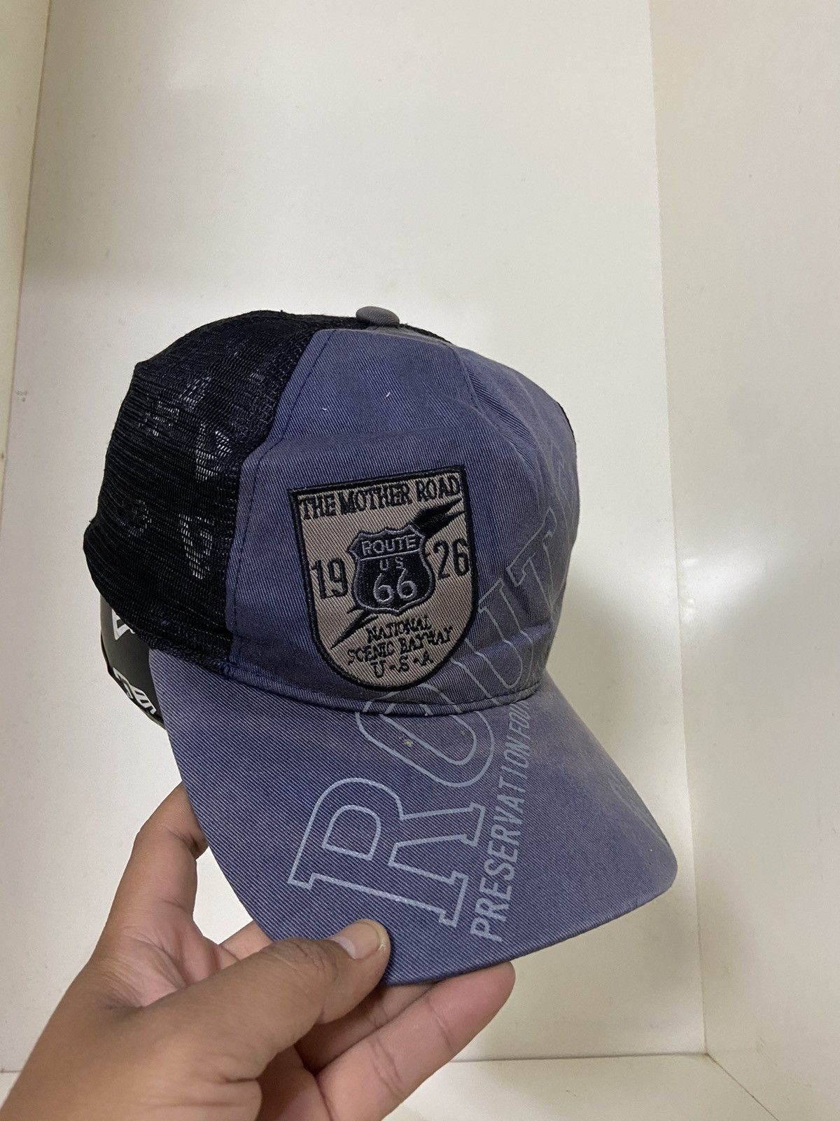 Route 66 × Vintage VTG route 66 trucker hat Size ONE SIZE - 2 Thumbnail