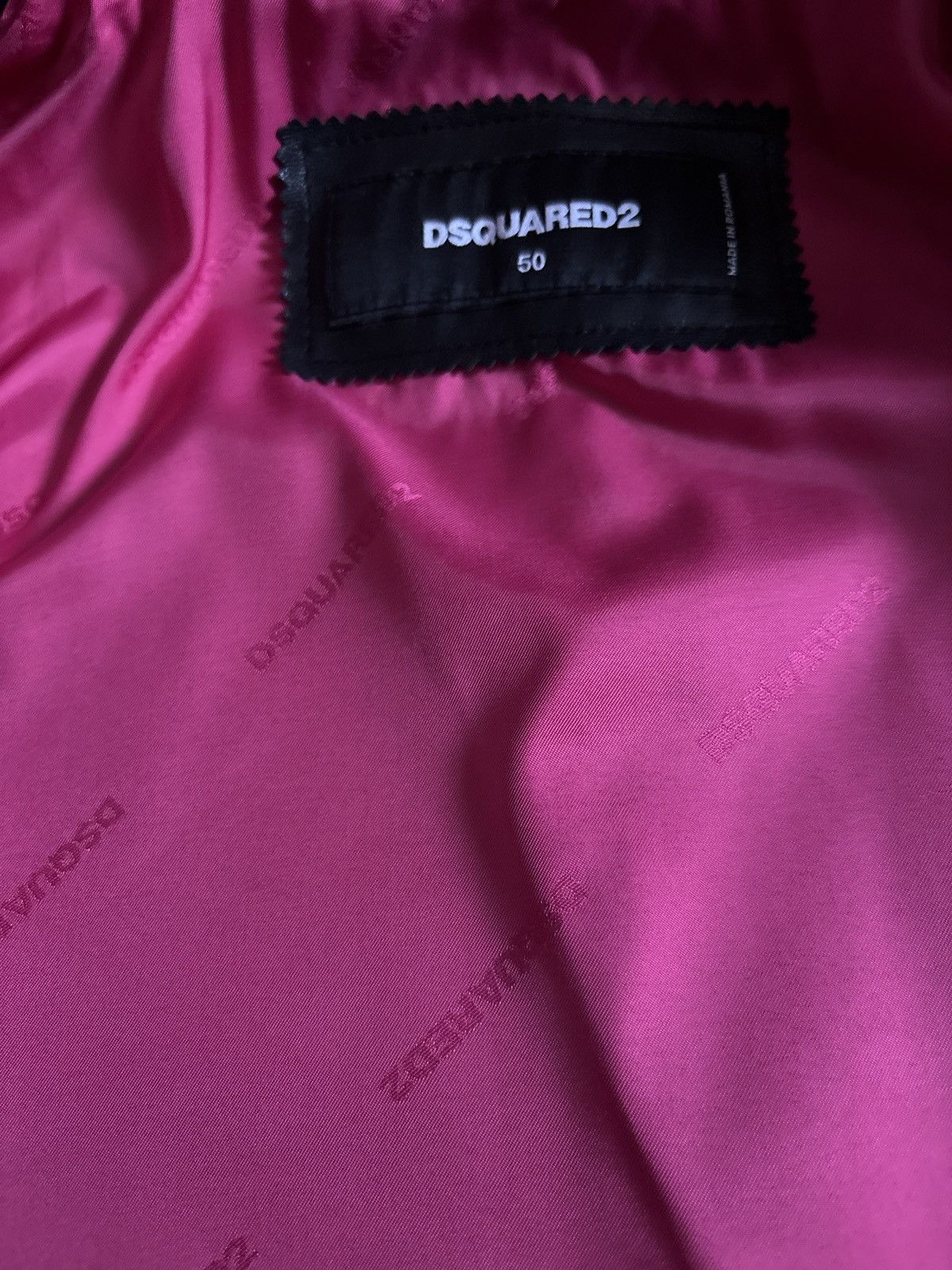 Dsquared2 Leather biker jacket Size US M / EU 48-50 / 2 - 6 Thumbnail