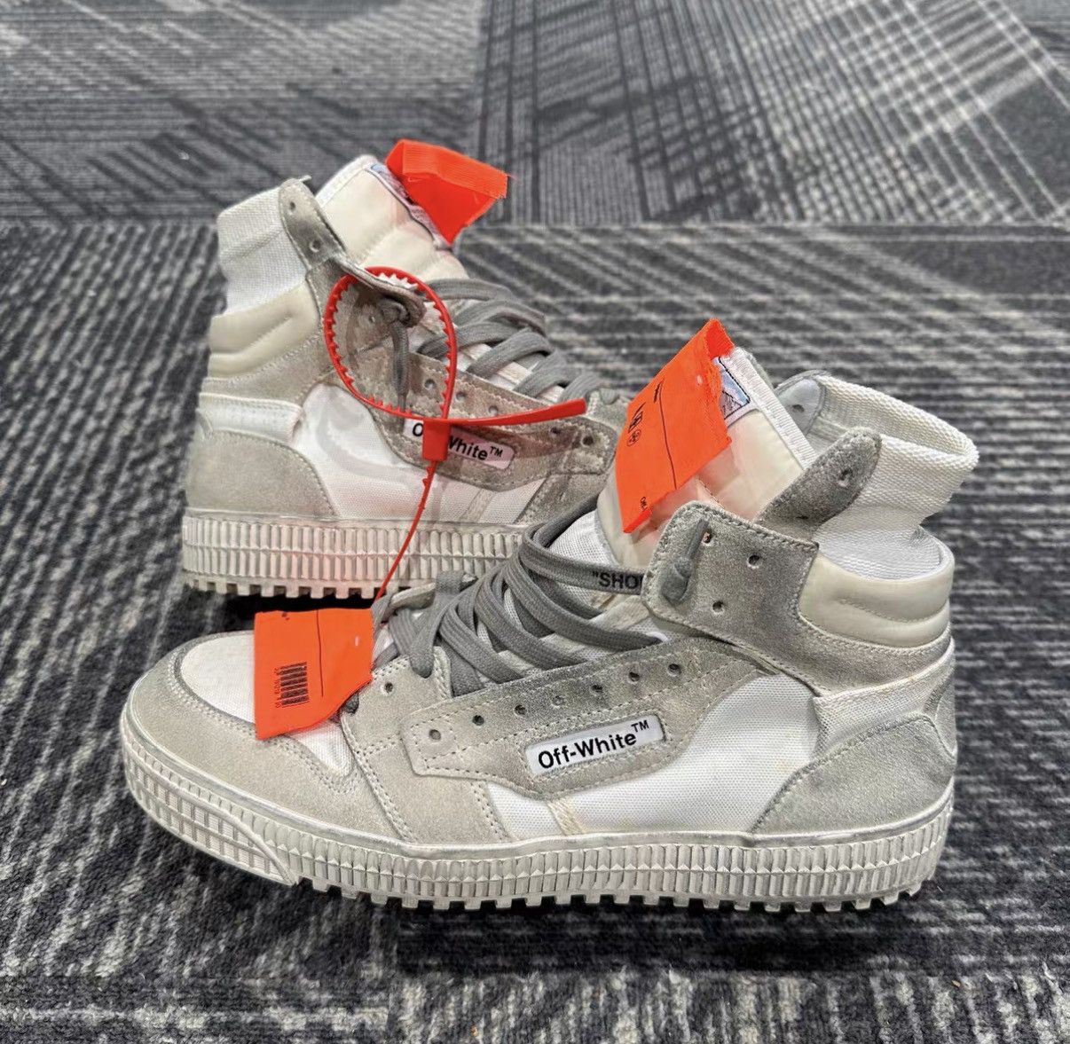 Off-White Off-White Distressed High-top Sneakers J42 Size US 8 / EU 41 - 4 Thumbnail