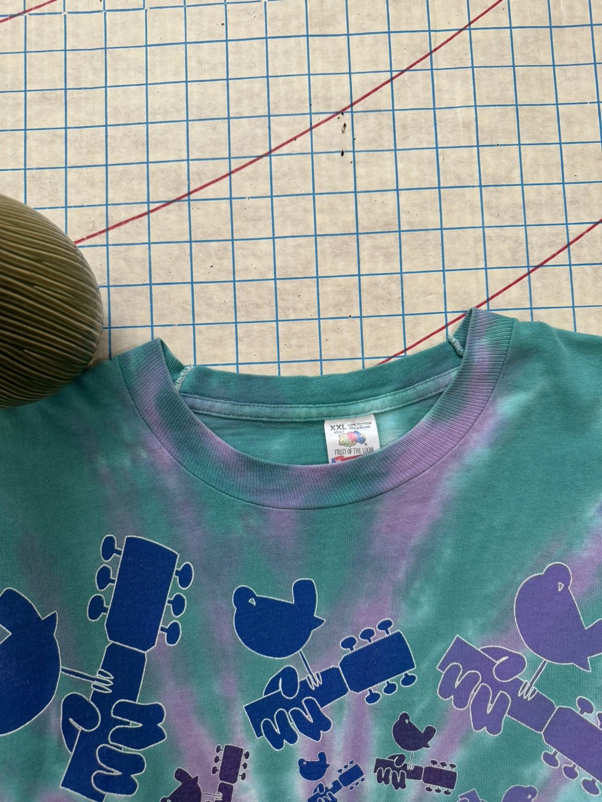 Band Tees × Vintage Vintage Woodstock 94 Tie Dye No Fade Away Rock Tee XXL Size US XXL / EU 58 / 5 - 8 Thumbnail