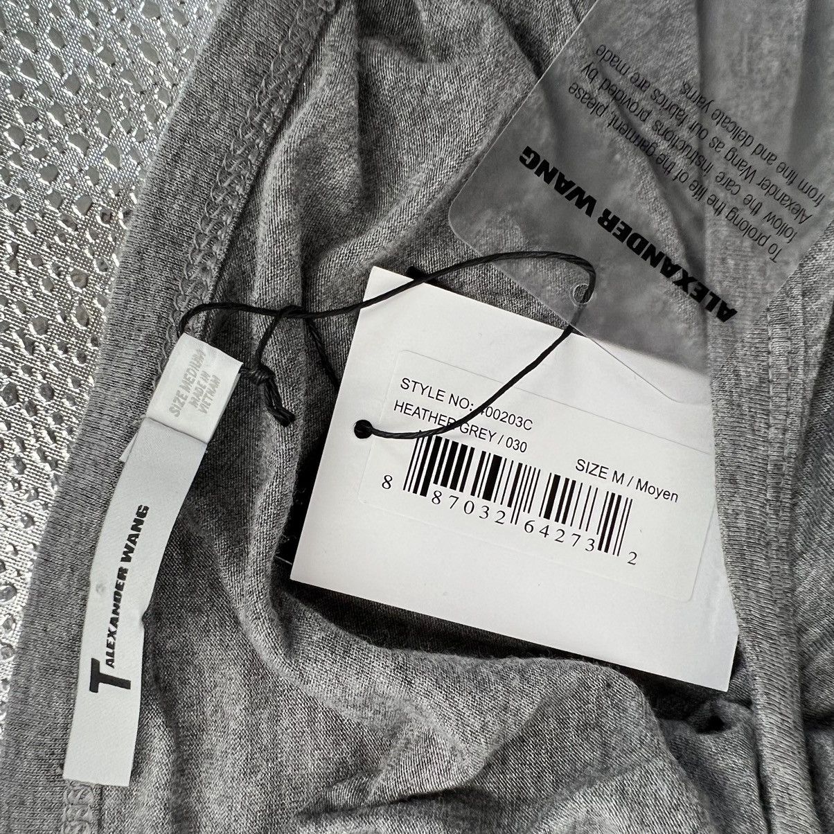 Alexander Wang NWT T Alexander Wang Heather Grey Jersey Classic T-Shirt Top Size M / US 6-8 / IT 42-44 - 5 Thumbnail