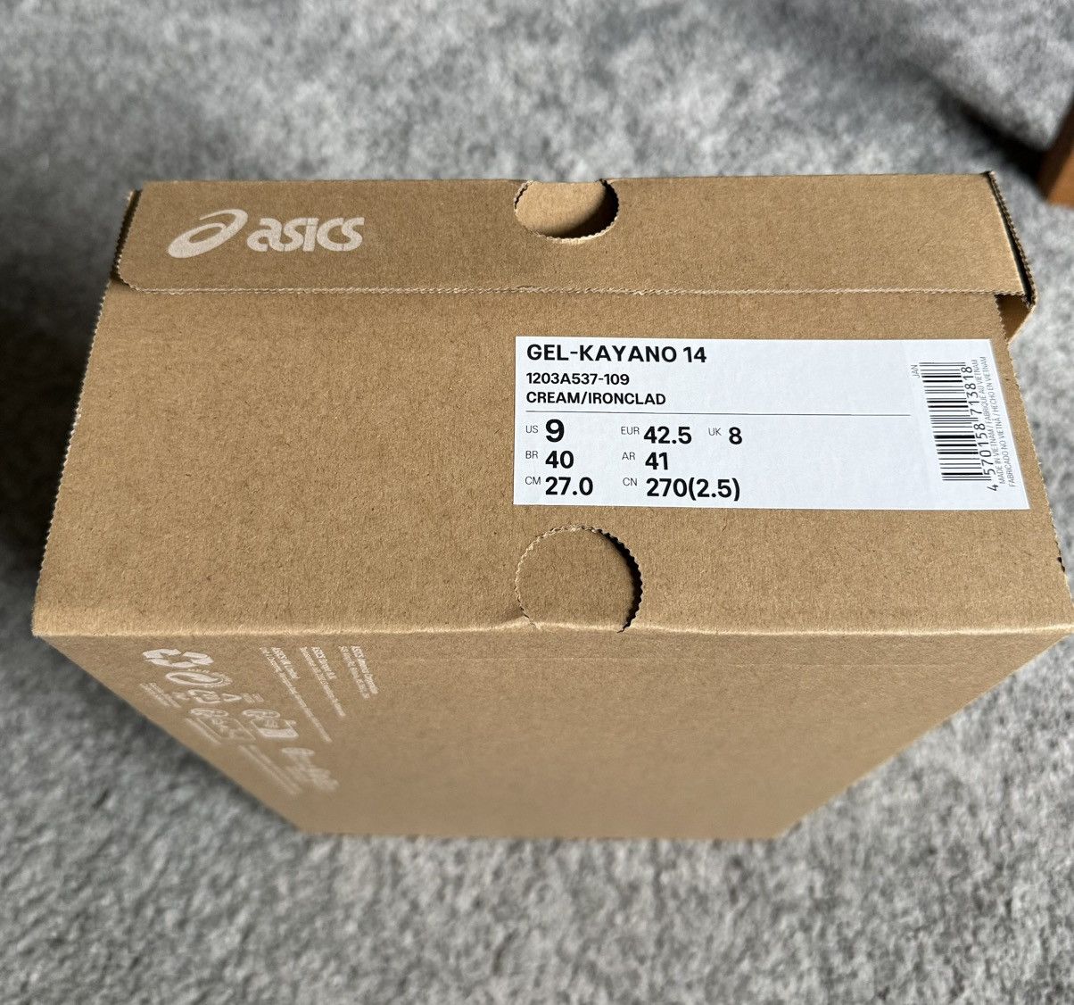 Asics Men’s 🇯🇵 Asics Gel Kayano 14 1203A537-109 Sz US 9 Size US 9 / EU 42 - 10 Thumbnail