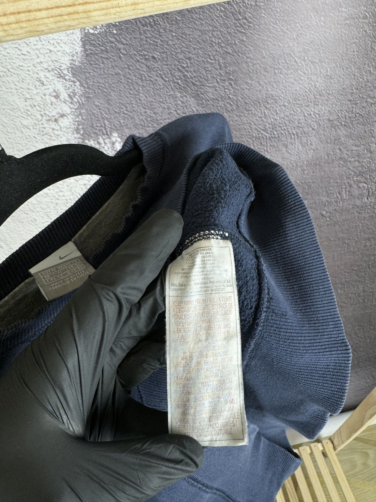 Nike × Vintage Nike vintage y2k blue faded sweatshirt size M Size US M / EU 48-50 / 2 - 10 Thumbnail