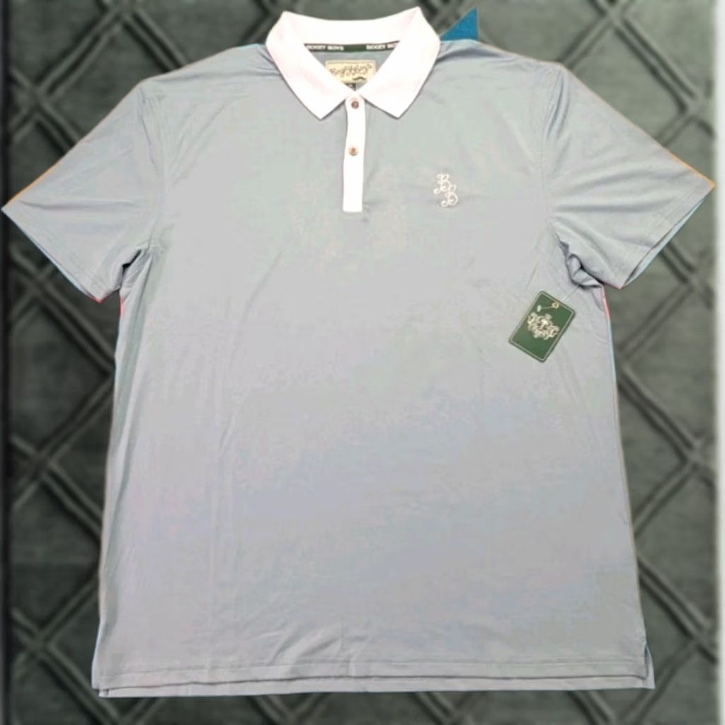 Vintage Bogey Boys Polo Shirt Performance Golf Stretch Sleeve XL Men Size US XL / EU 56 / 4 - 1 Thumbnail