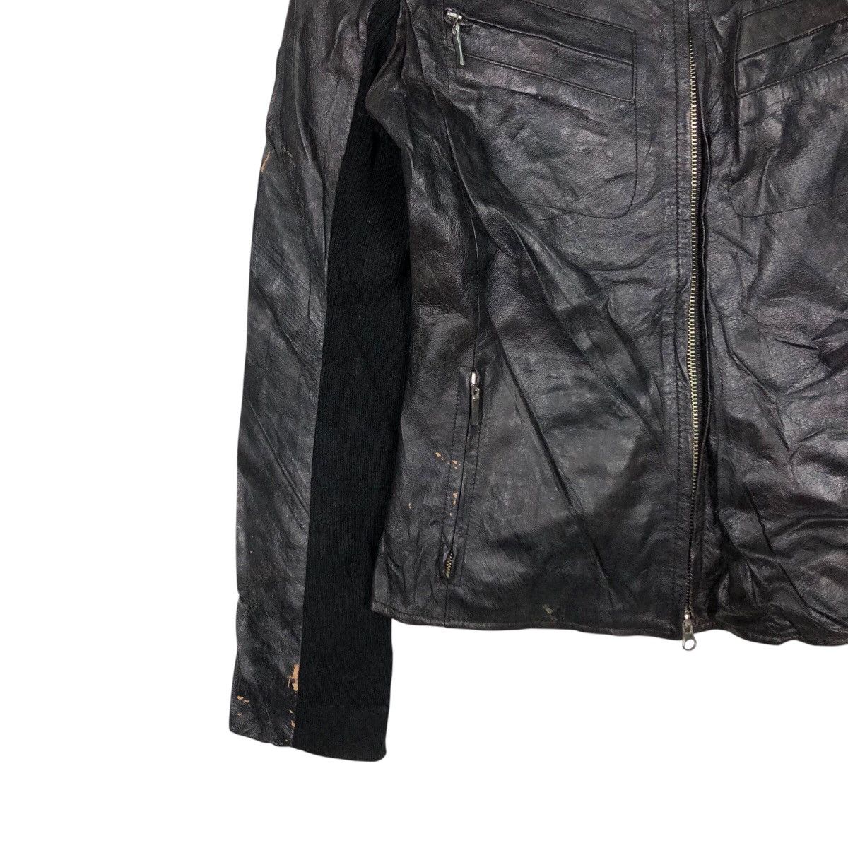 Japanese Brand 📌Vintage Soft Leather Biker Jacket Protein Cafe Racer Size M / US 6-8 / IT 42-44 - 5 Thumbnail