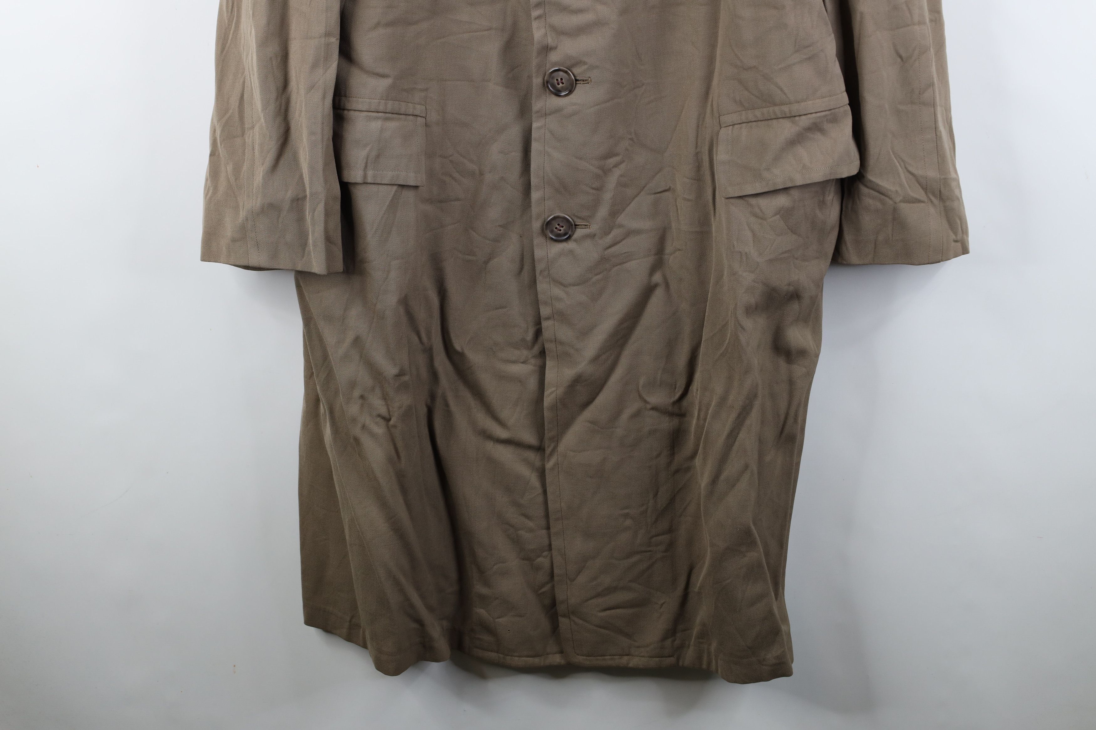 Vintage Vintage 70s Streetwear Gabardine Trench Coat Jacket USA Size US XL / EU 56 / 4 - 3 Thumbnail
