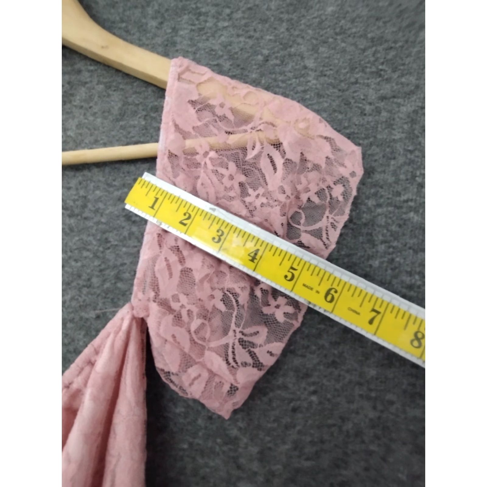 Pinko Pink Mauve Lacy Lined Flutter Short Sleeve Billowy Gown Dress Women's Size S Size 28" / US 6 / IT 42 - 5 Thumbnail
