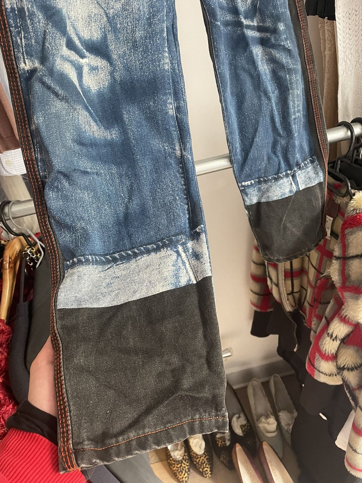 Jean Paul Gaultier Gaultier jean’s AW 1999 trompe l’œil jean’s Size 27" / US 4 / IT 40 - 5 Thumbnail