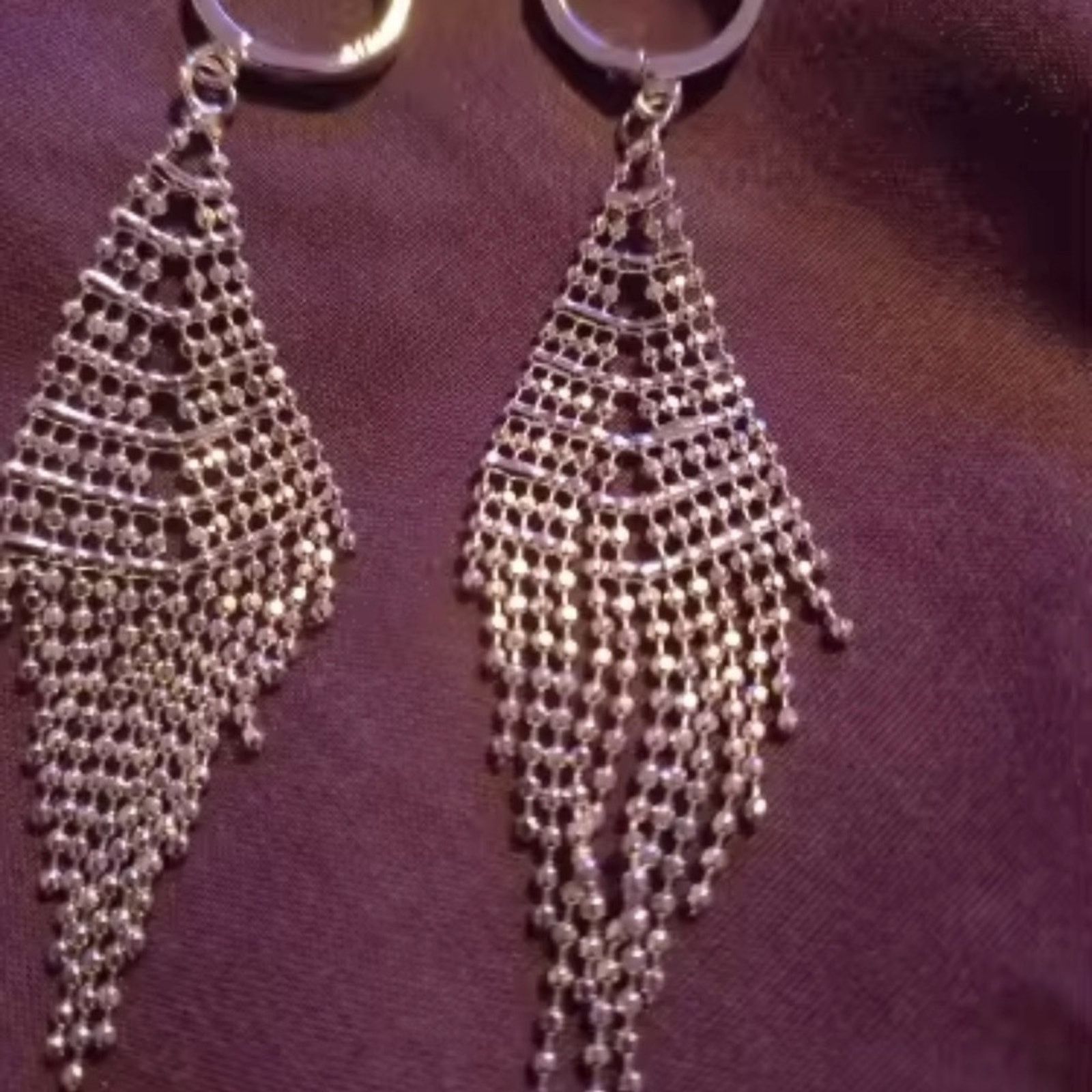 Other New 925 Sterling Silver Long Tassel Earrings Beads Earrings Size ONE SIZE - 5 Thumbnail