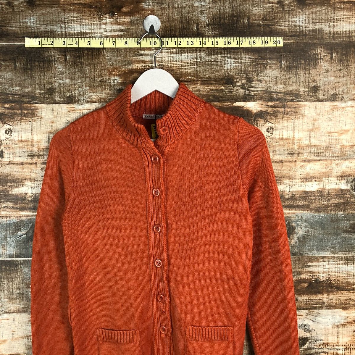 Homespun Knitwear × Japanese Brand Fare La Corte Orange Knitwear #A1825 Size S / US 4 / IT 40 - 2 Thumbnail