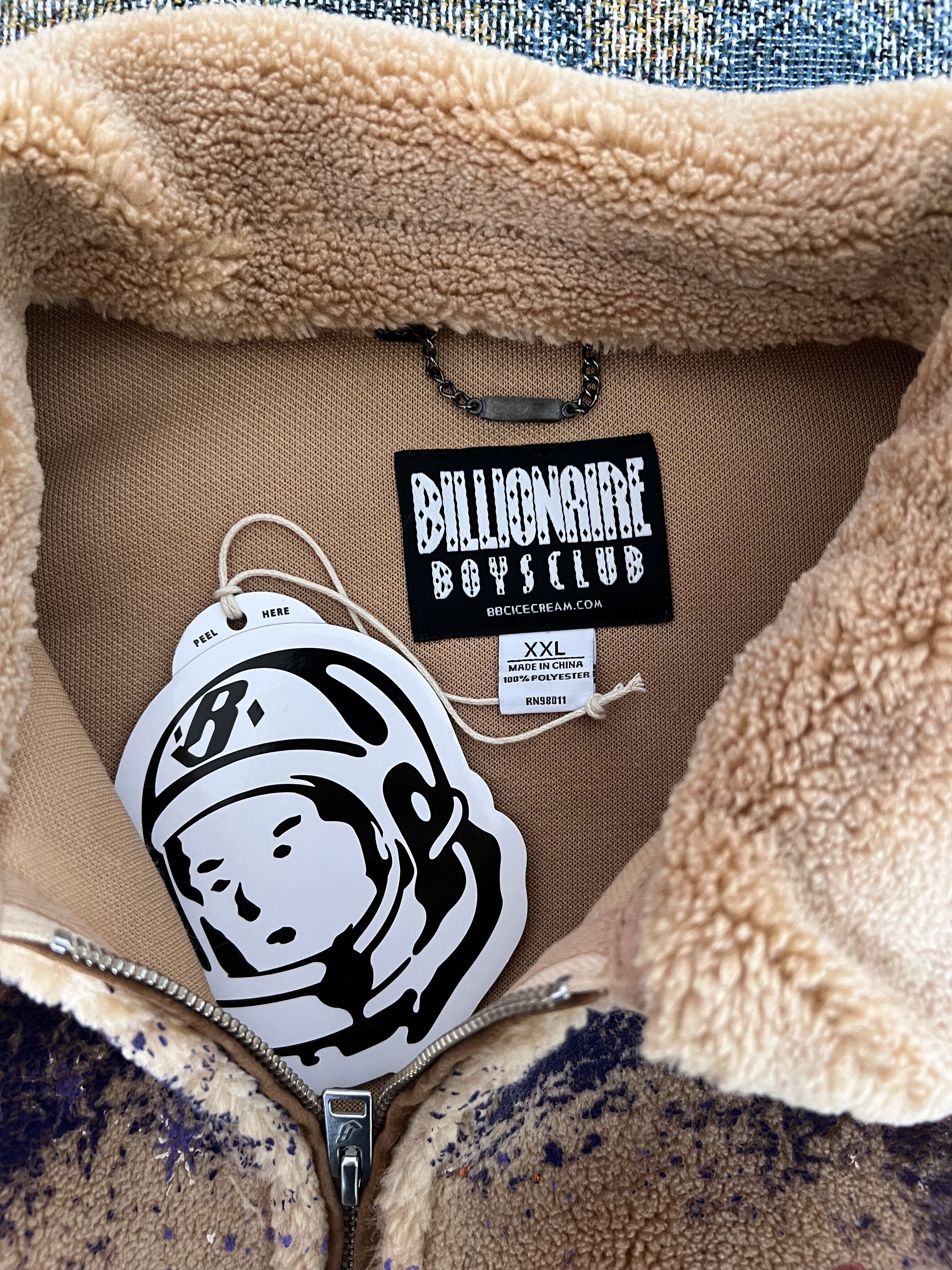 Billionaire Boys Club Billionaire Boys Club BB Beyond Fleece Jacket in Beige Size US XXL / EU 58 / 5 - 9 Thumbnail