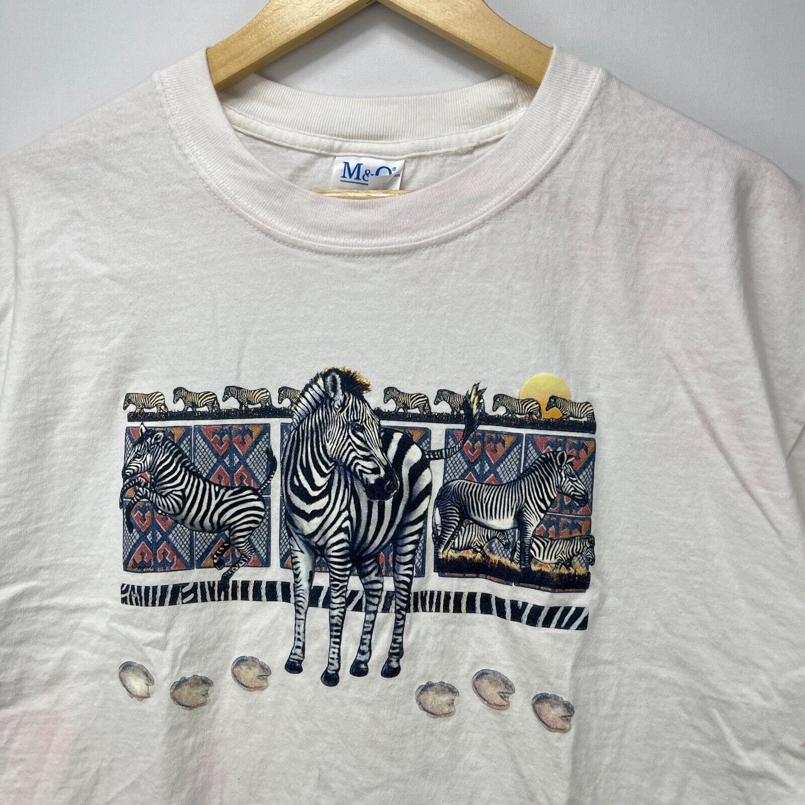 Vintage Vintage Zebra Horse Nature Animal T-Shirt Large Size US L / EU 52-54 / 3 - 2 Thumbnail