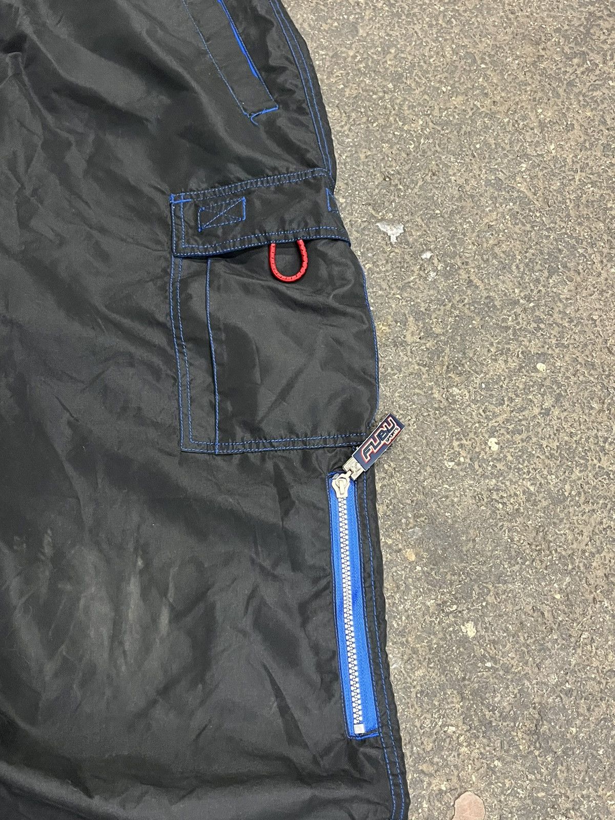 Fubu × Vintage Y2k baggy fit track pants Fubu multi pocket utility rave Size US 36 / EU 52 - 5 Thumbnail