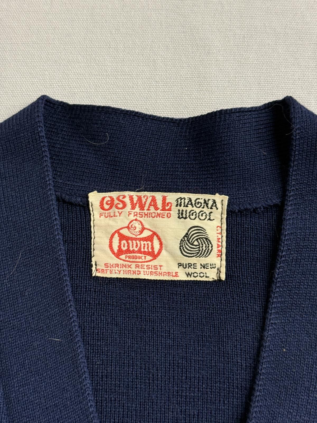 Other Oswal Magna Pure New Wool Navy Blue Mens Vest - Small Size US S / EU 44-46 / 1 - 2 Thumbnail