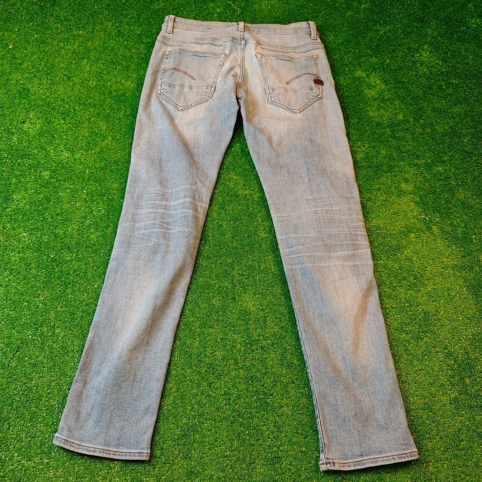 G-Star G-star Jeans Womens 29x34 Blue D-staq slim 5 pocket pants Size 29" - 2 Thumbnail