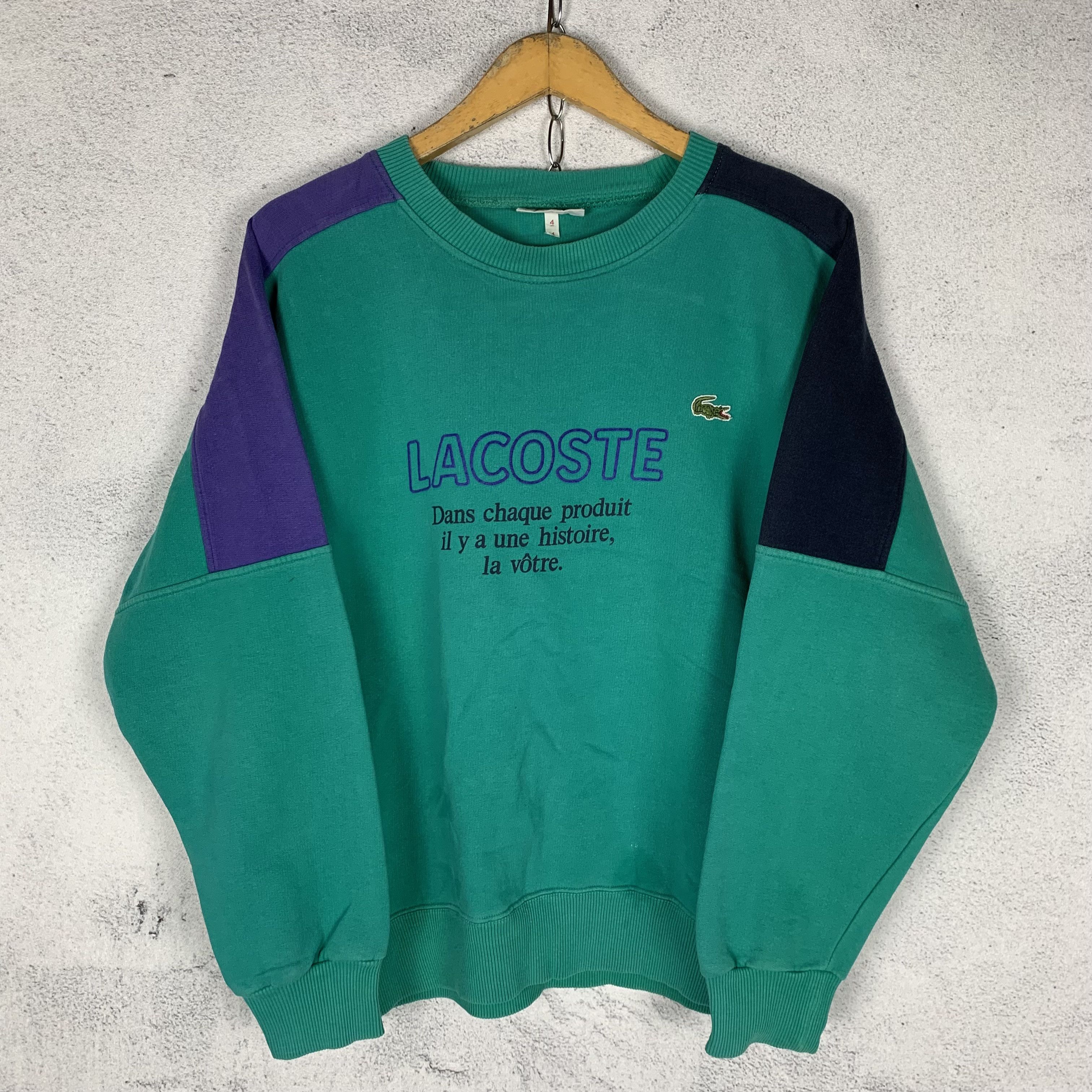 Lacoste Vintage 90s Lacoste Sweatshirt Crewneck Size US M / EU 48-50 / 2 - 4 Thumbnail