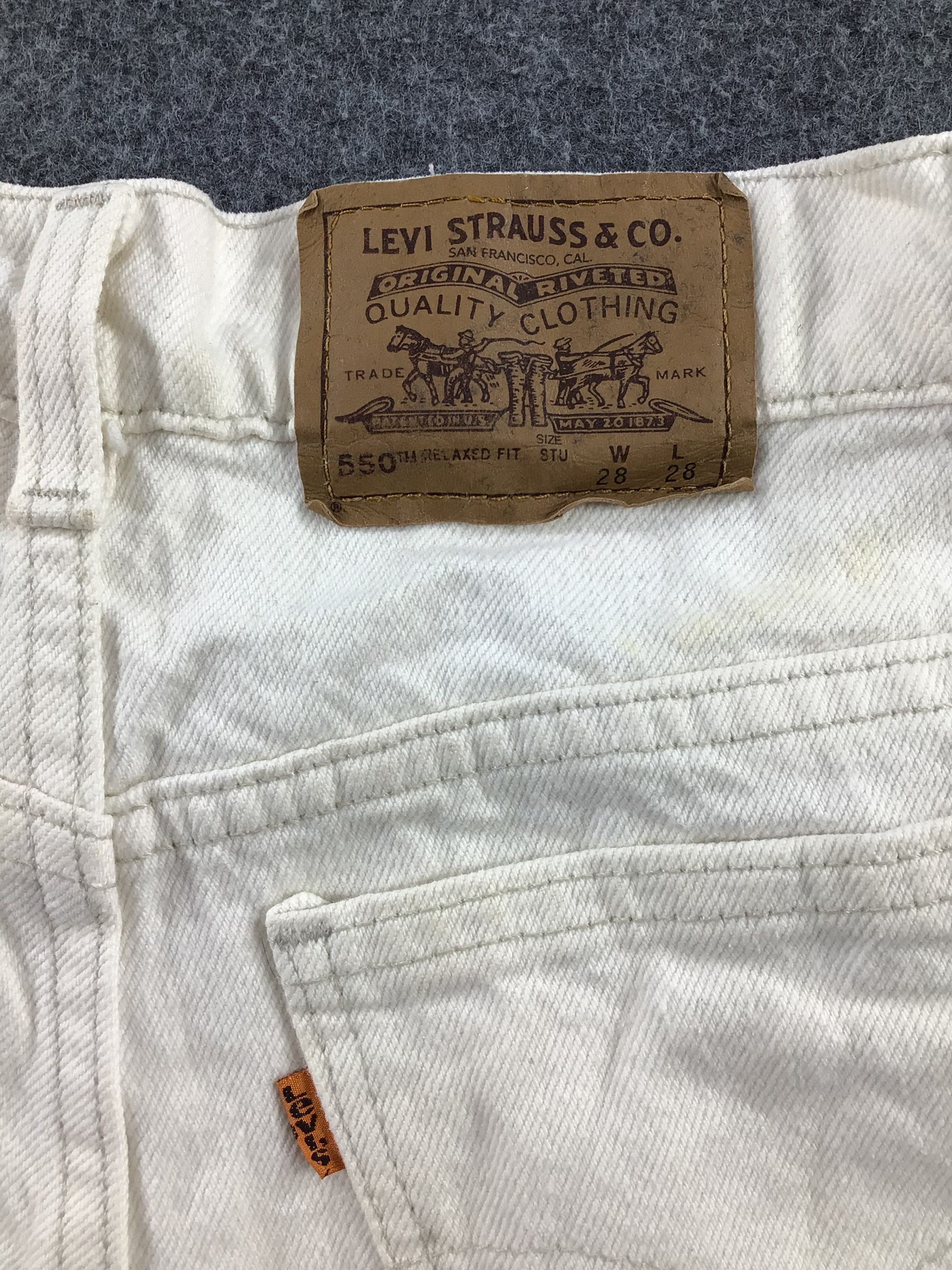 Levi's Vintage Levis 550 Orange Tab Jeans-JM614 Size US 28 / EU 44 - 5 Thumbnail